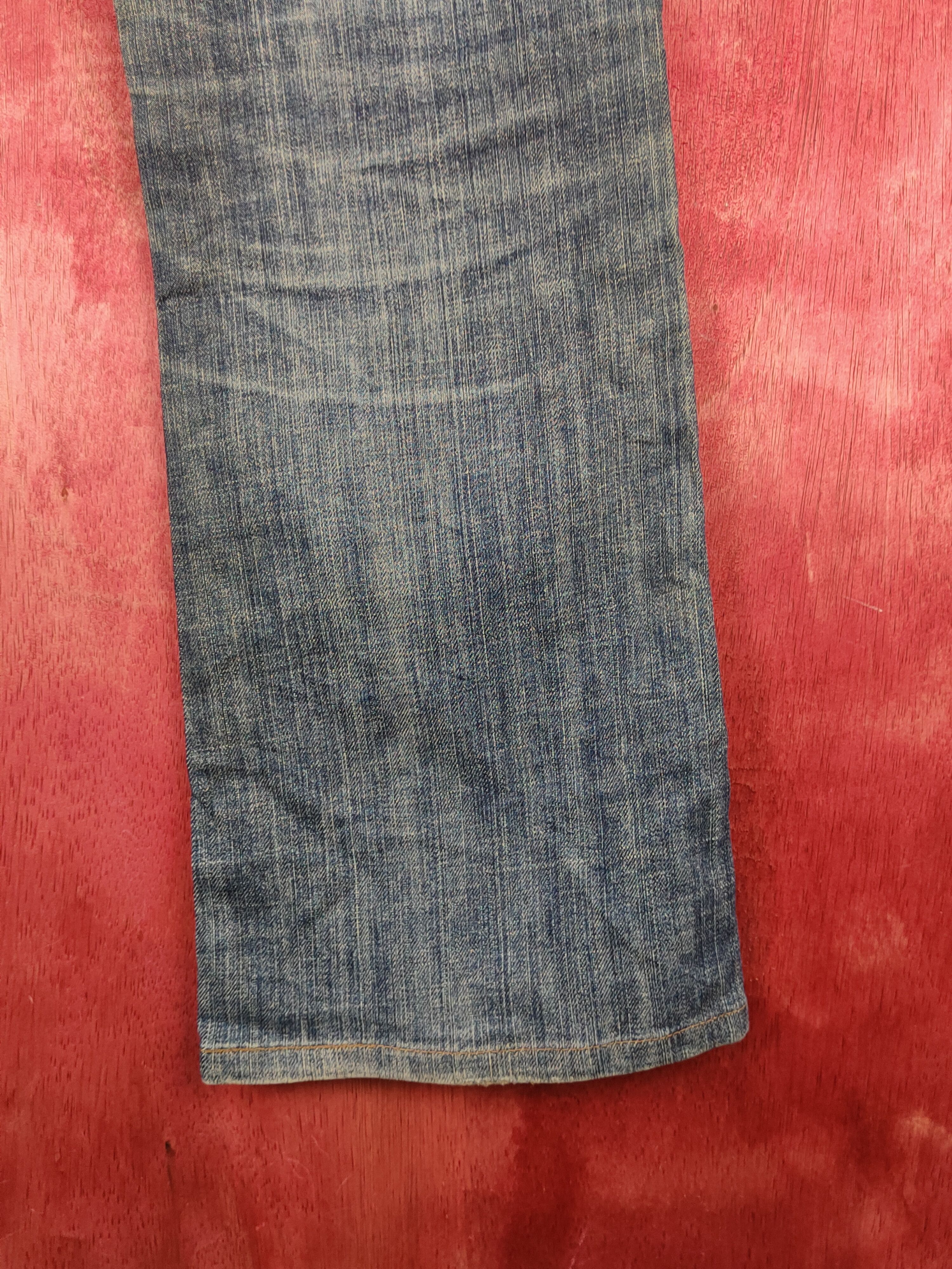 Japanese Brand Uniqlo Blue Faded Distressed Ripped Jeans #S2221 Size 28" / US 6 / IT 42 - 12 Thumbnail