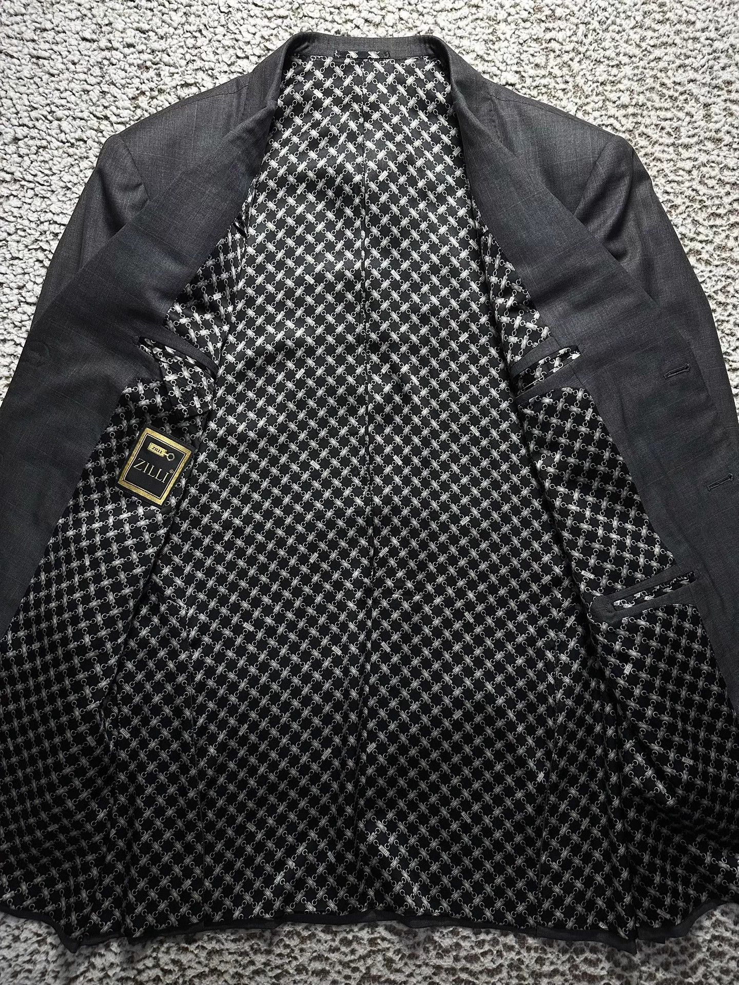 Zilli Zilli 180s Wool Silk Lining Suit Good Condition Size 52R - 2 Thumbnail