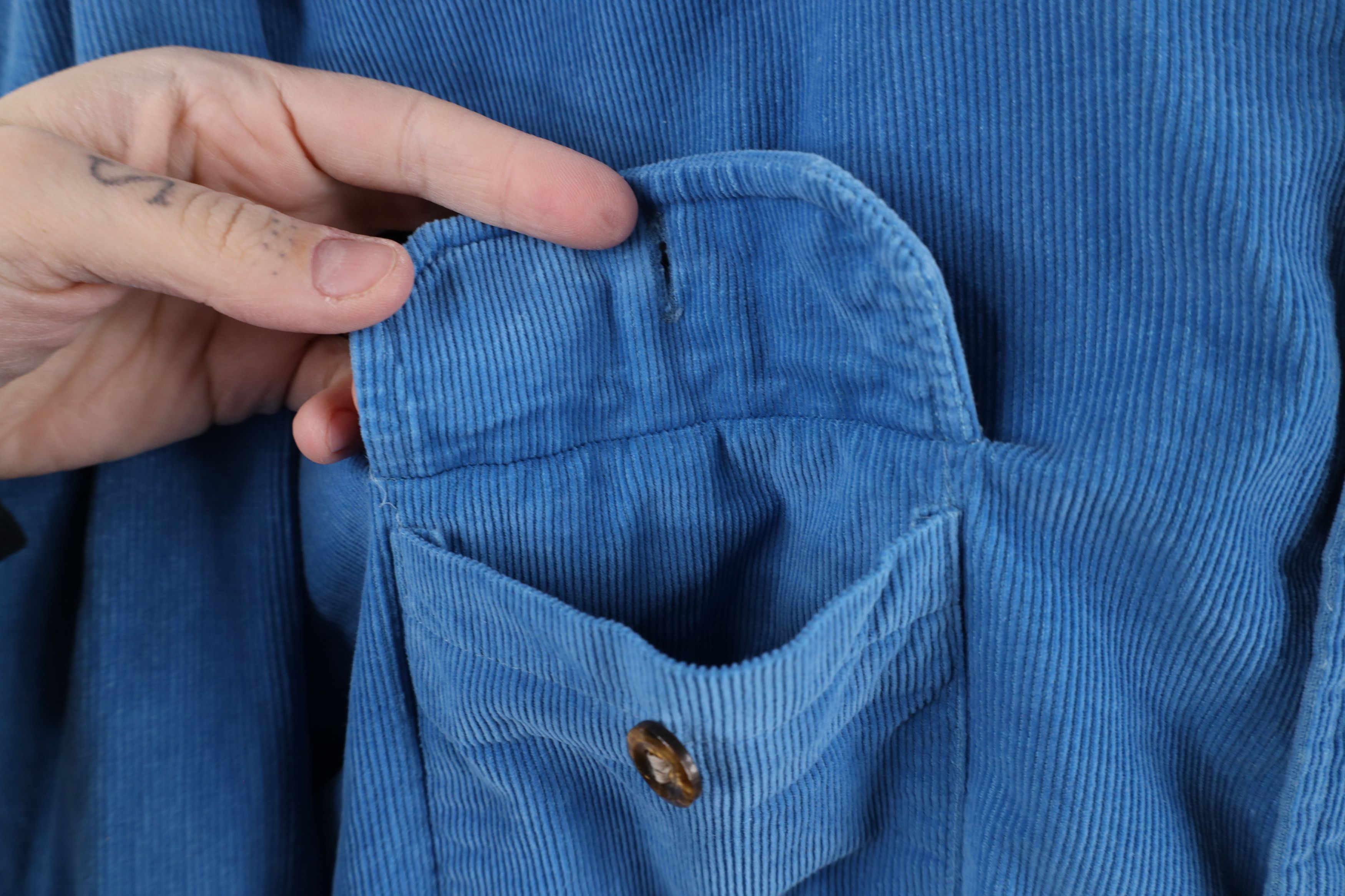 Vintage Vintage 70s Streetwear Corduroy Shirt Jacket Jac Shirt Size US XL / EU 56 / 4 - 5 Thumbnail