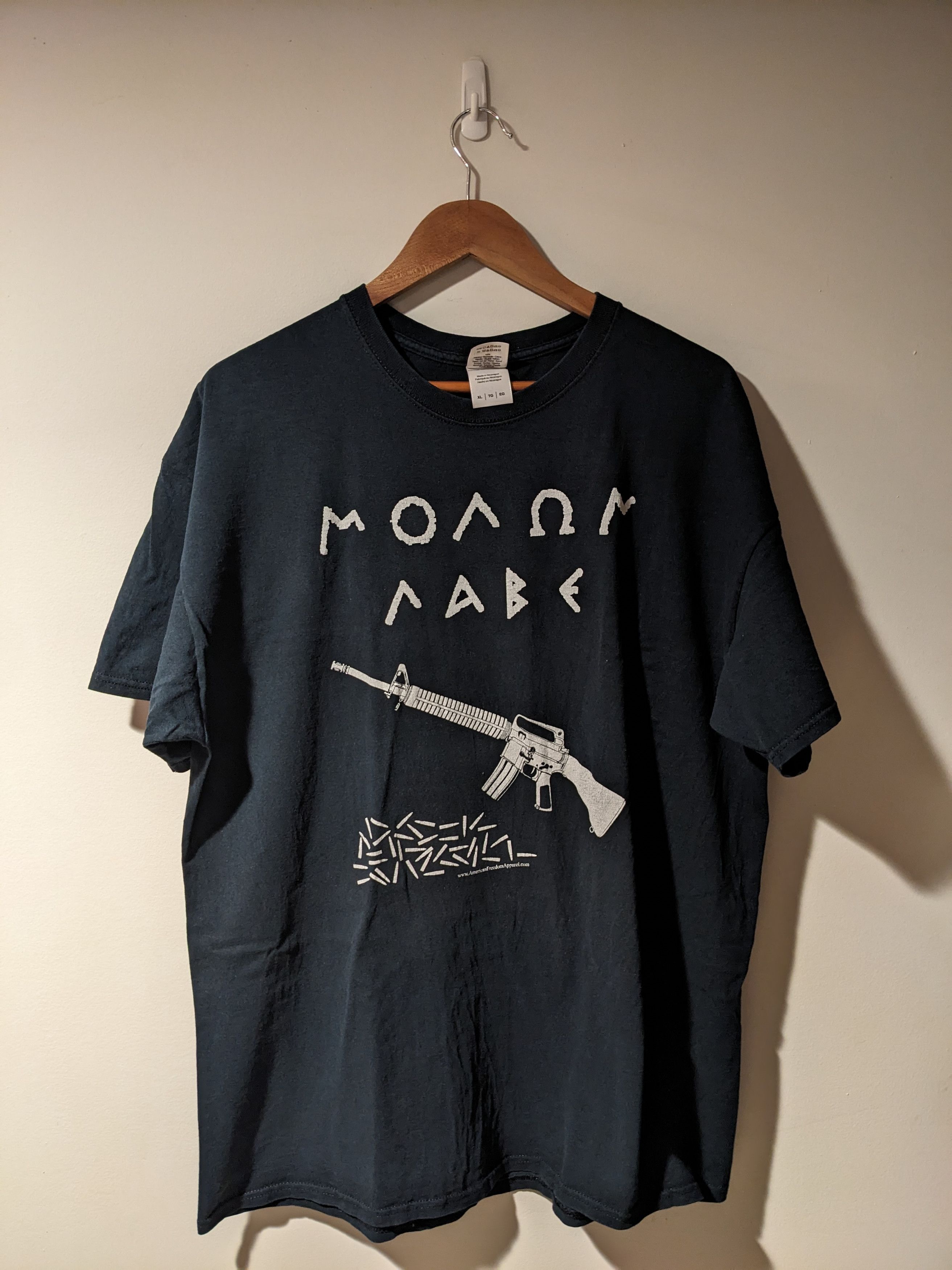 Arts & Science Vintage Y2K M16 M14 Ammo No Freeman Shall Ever T-Shirt Size US XL / EU 56 / 4 - 1 Thumbnail