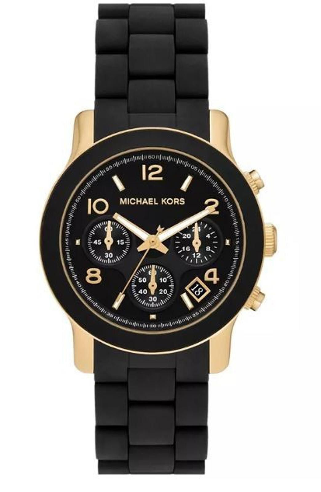 Michael Kors Michael Kors Runway Chronograph Qrtz Black Dial Ladies Watch Size ONE SIZE - 1 Thumbnail