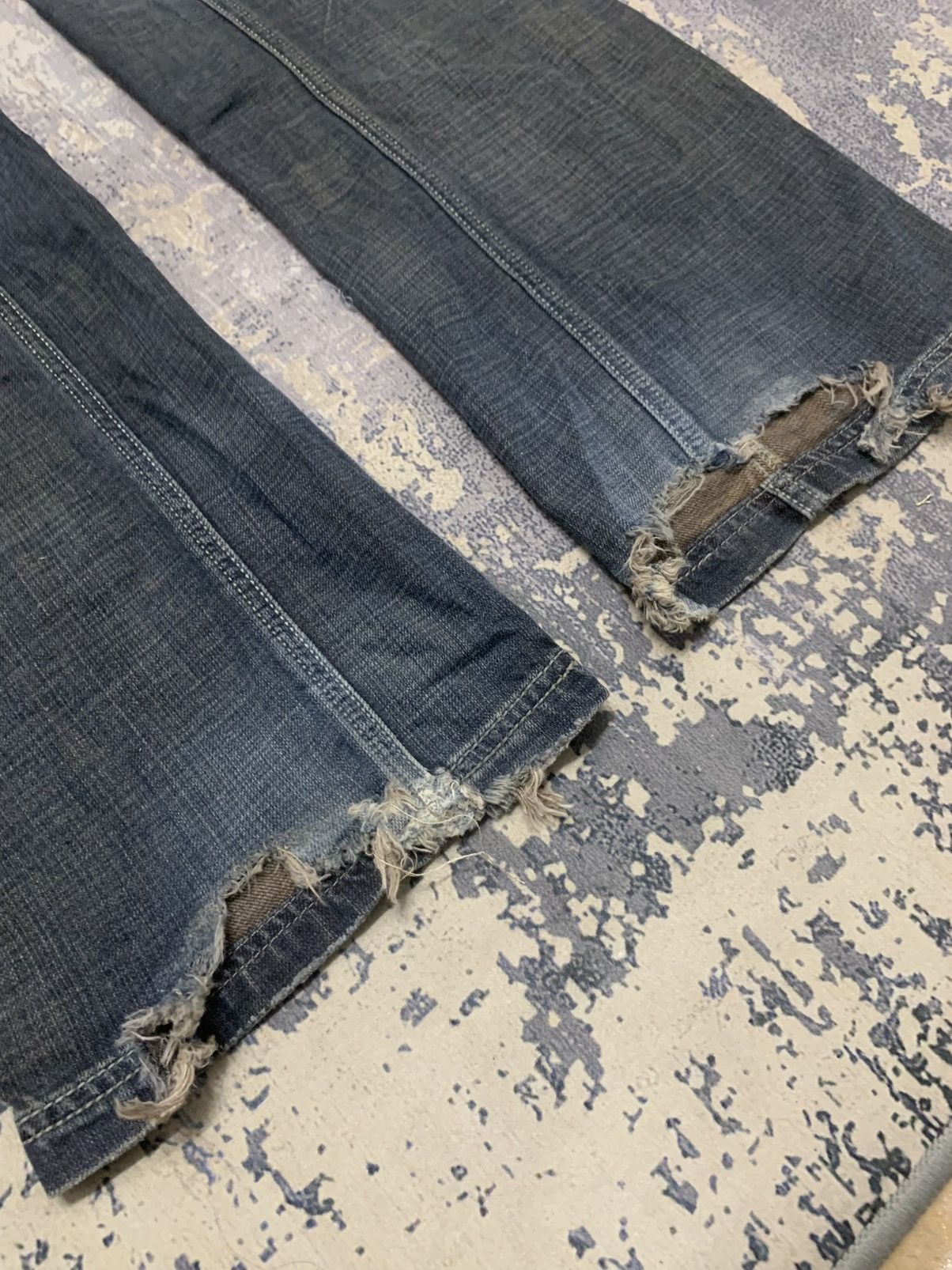 If Six Was Nine Vintage Antik Denim Ripped Mudwash Oversize Distress Denim Size US 41 - 14 Thumbnail