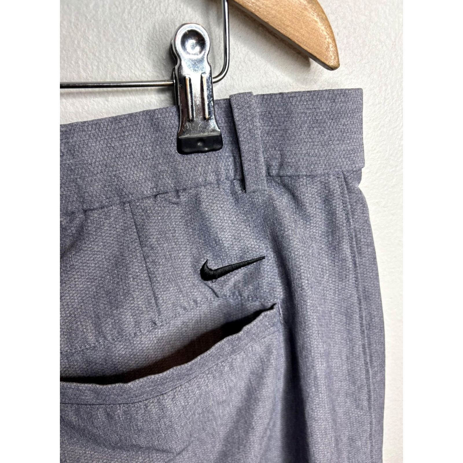 Nike Nike Dri-FIT Golf Shorts Mens 38 Gray Standard Fit Performance Athletic Polyester Spandex Size US 38 / EU 54 - 3 Thumbnail