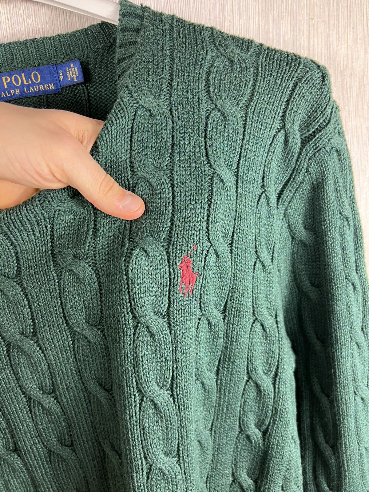 Polo Ralph Lauren Polo Ralph Lauren cable knit cotton old money sweater braid Size US S / EU 44-46 / 1 - 13 Thumbnail