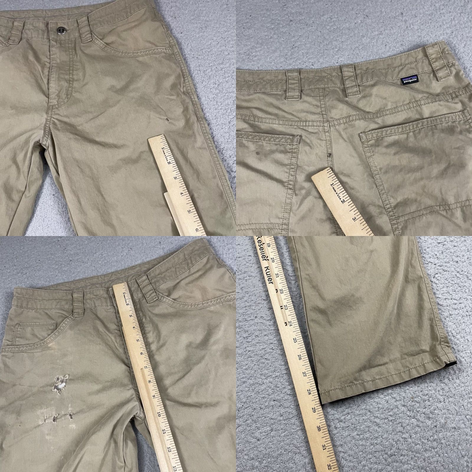 Patagonia Patagonia Pants Men's 30 Beige Organic Cotton Nylon Outdoor Hiking Distressed Carpenter Size US 30 / EU 46 - 9 Thumbnail