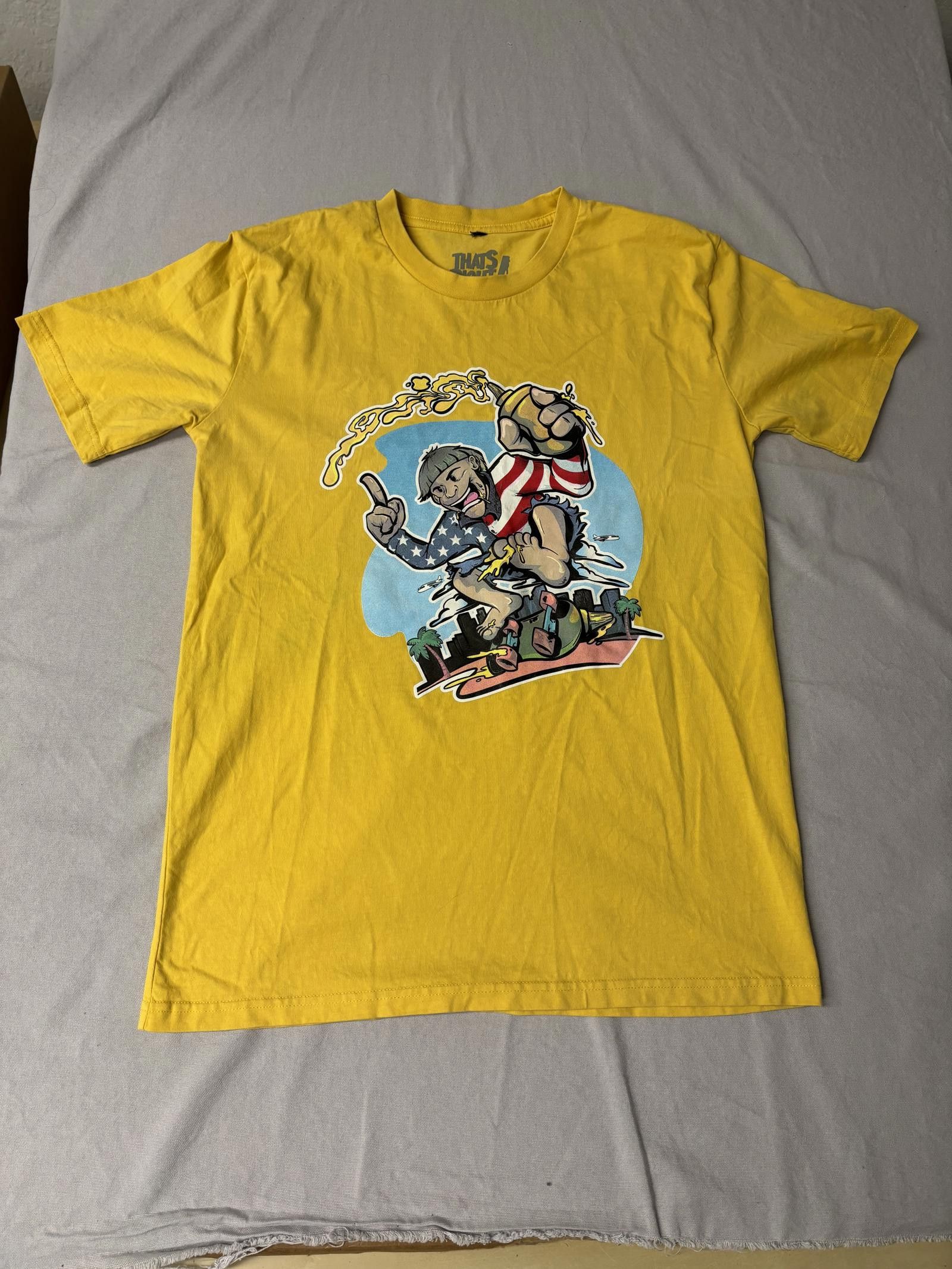 Other Thats Right! T-shirt Skateboard Mustard Do a Kick Flip Tee M Size US M / EU 48-50 / 2 - 2 Thumbnail