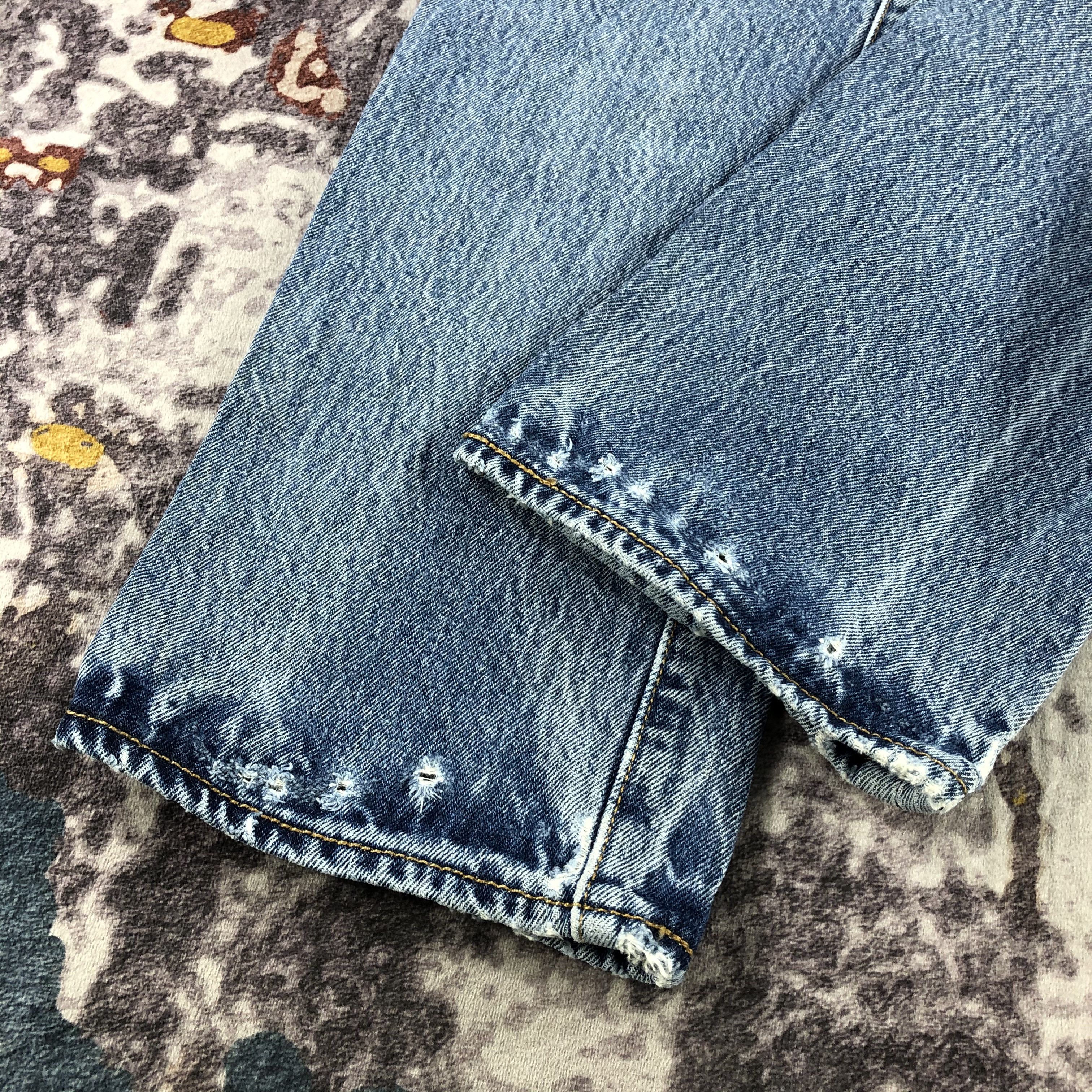 Levi's Vintage Blue Wash Levis 501 Jeans-JM3024 Size US 32 / EU 48 - 4 Thumbnail