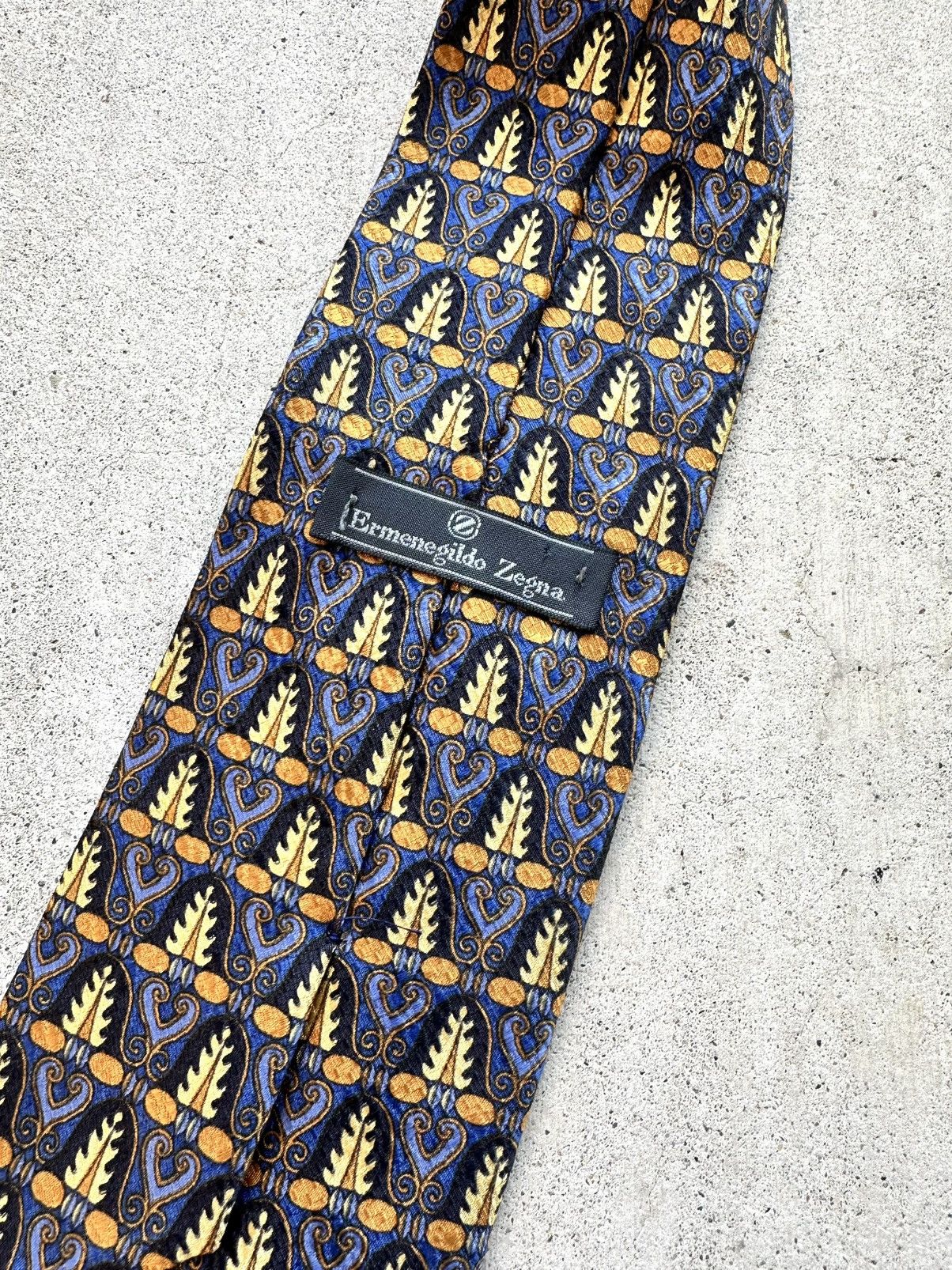 Ermenegildo Zegna Ermenegildo Zegna Luxury Necktie Mens Multicolor Silk Italy Size ONE SIZE - 3 Thumbnail