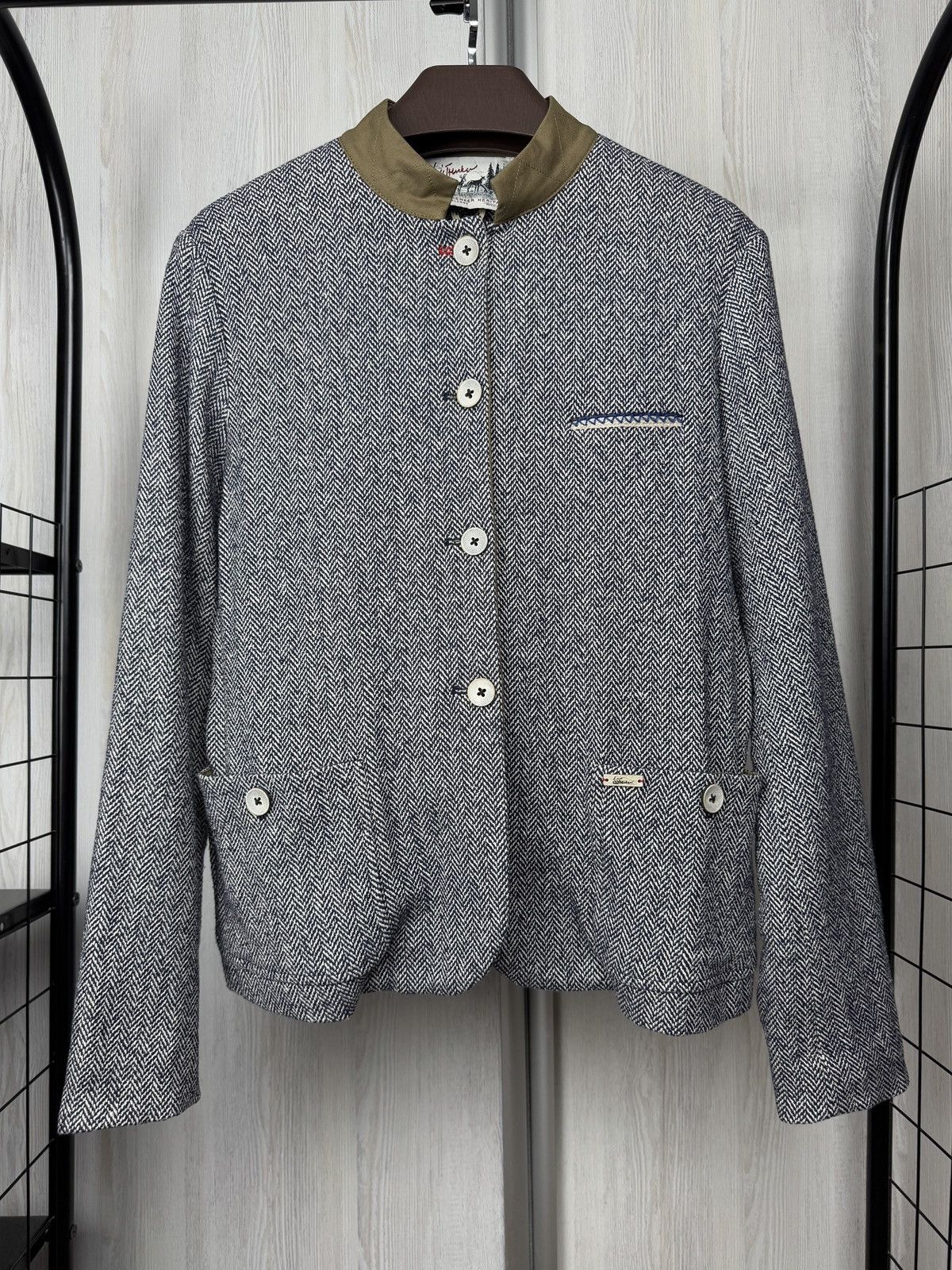 Other Luis Trenker grey-blue herringbone jacket blazer size 44 Size M / US 6-8 / IT 42-44 - 2 Thumbnail