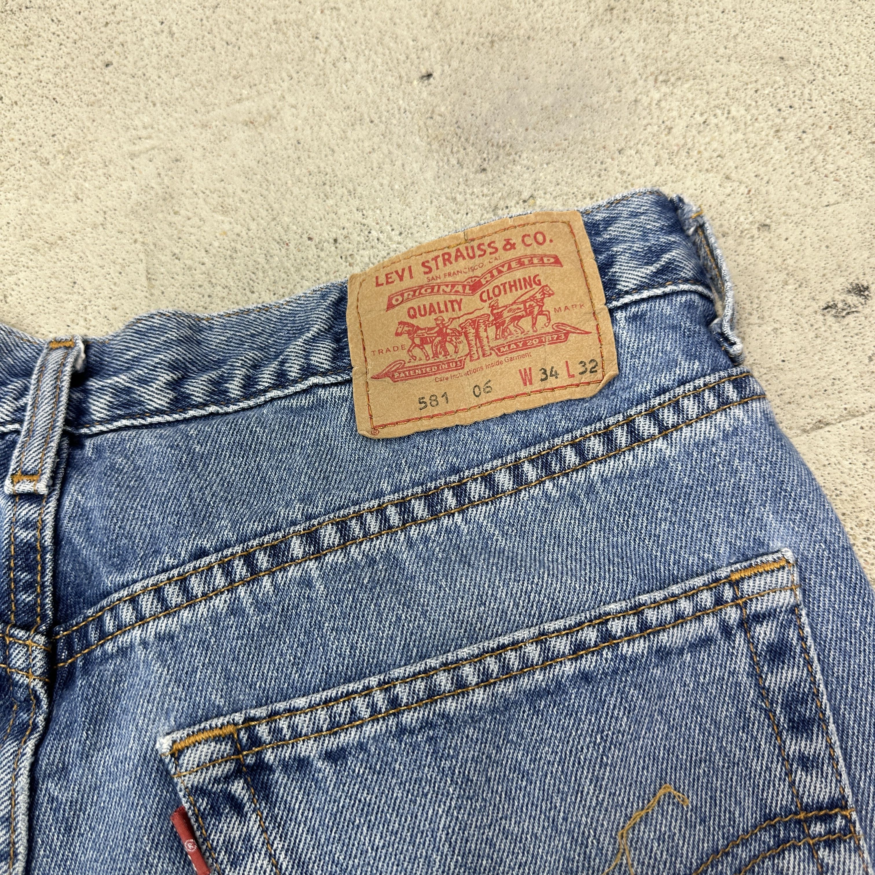 Levi's Vintage Denim Streetwear Old School Levi's 581 Jeans Y2K Size US 34 / EU 50 - 3 Thumbnail