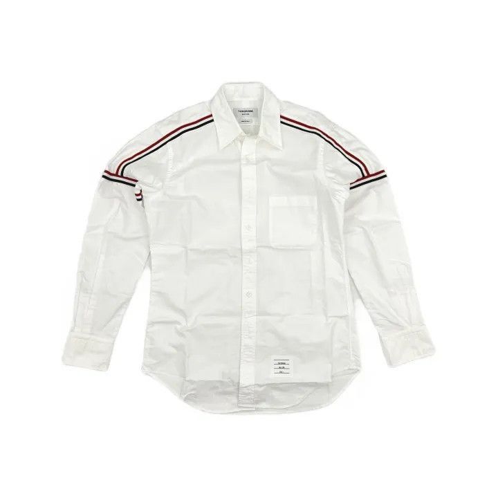 Thom Browne Thom Browne Logo Pattern Long Sleeve Shirt -2507 Size US M / EU 48-50 / 2 - 2 Thumbnail