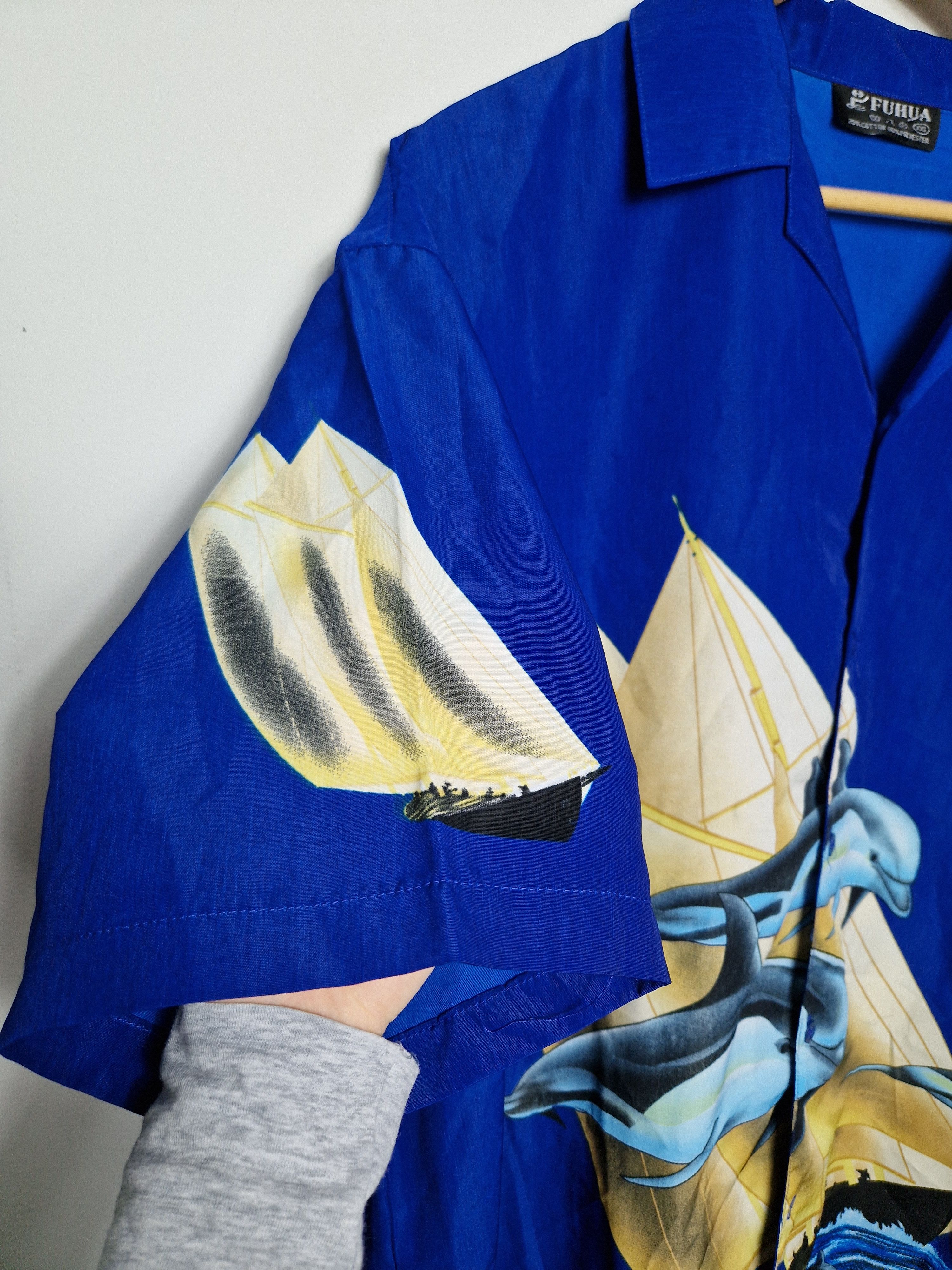 Vintage vintage dolphins hawaiian summer shirt Size US XXL / EU 58 / 5 - 6 Thumbnail