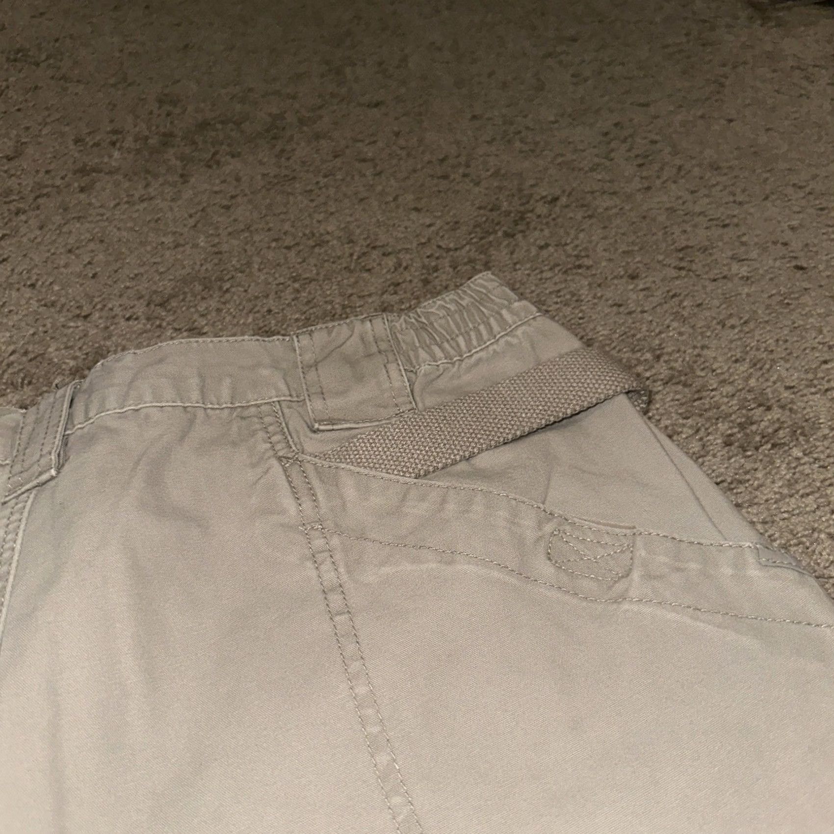 Vintage 5.11 Tactical Pants Mens 40x32 Khaki RipStop Cargo Utility Outdoor Hiking Beige Flat Front Regular Fit Comfort Pockets Mens Army USA Size US 40 / EU 56 - 6 Thumbnail