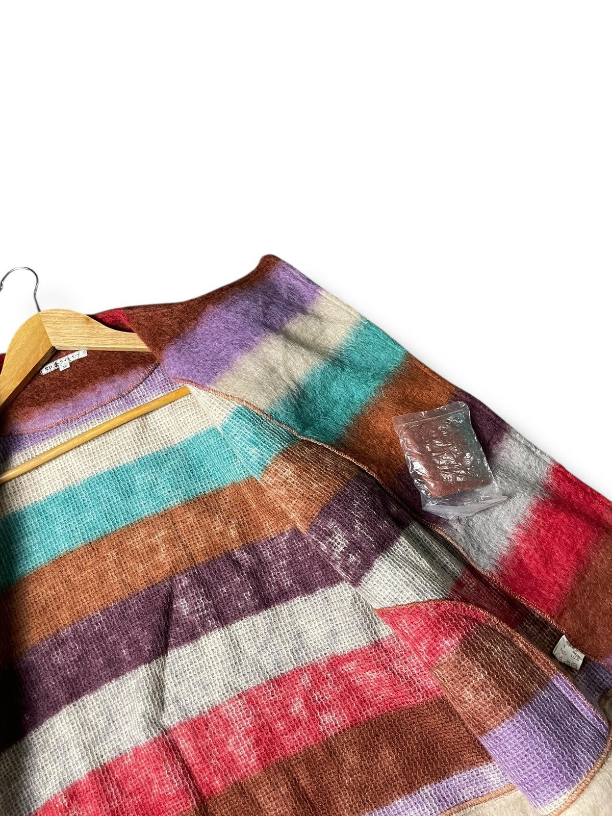 Japanese Brand × Vintage Japanese Brand Rainbow Knitted Coat (99) Size US M / EU 48-50 / 2 - 6 Thumbnail