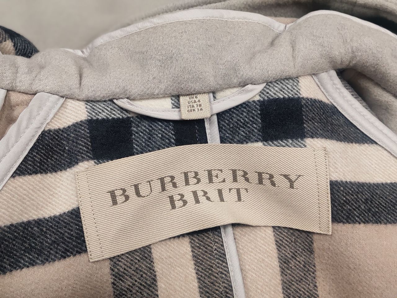 Burberry Burberry Brit Wool Camel Duffle Coat Jacket Nova Check Size S / US 4 / IT 40 - 21 Thumbnail
