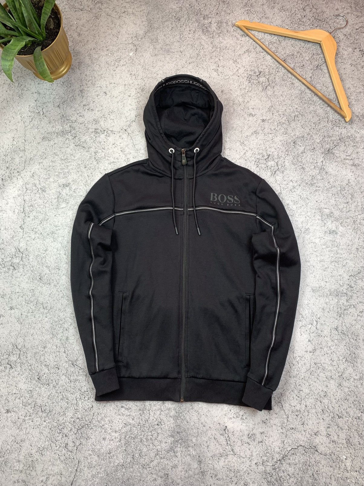 Hugo Boss Hugo Boss Saggy Full Zip Hoodie Jacket Black Mens Size S Size US S / EU 44-46 / 1 - 1 Thumbnail