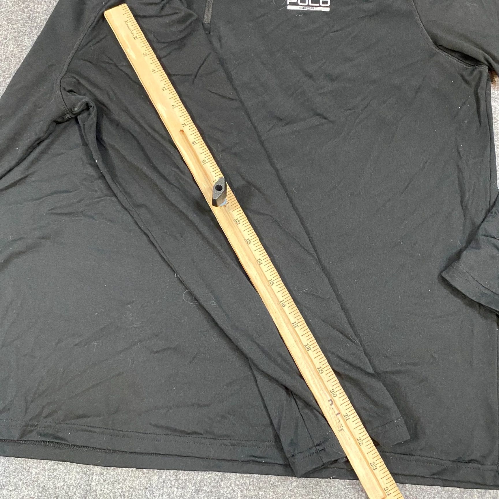 Vintage Polo Sport Shirt Polo Sport Pullover 1/4 Zip Long Sleeve Black 2XL Men's Golf Activewear Performance Mock Neck Size US XXL / EU 58 / 5 - 6 Thumbnail