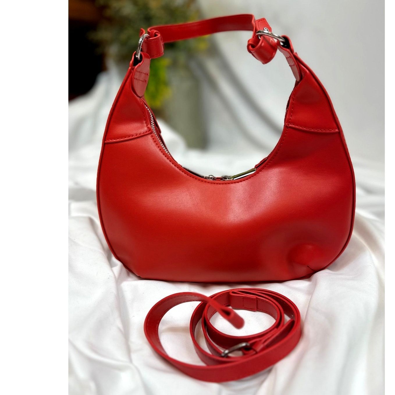 Other 8 Other Reasons Delphine Double Buckle Shoulder bag Red Size ONE SIZE - 11 Thumbnail
