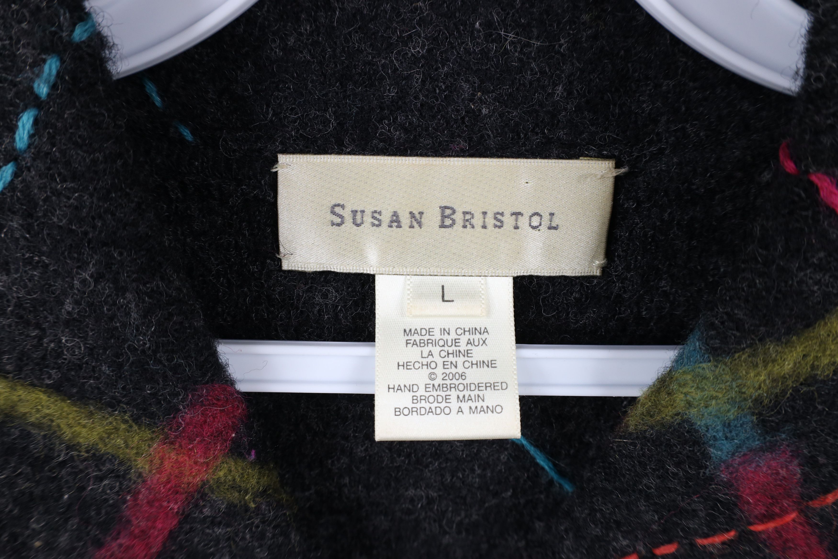 Vintage Vintage Y2K Streetwear Rainbow Wool Knit Cardigan Sweater Size L / US 10 / IT 46 - 8 Thumbnail