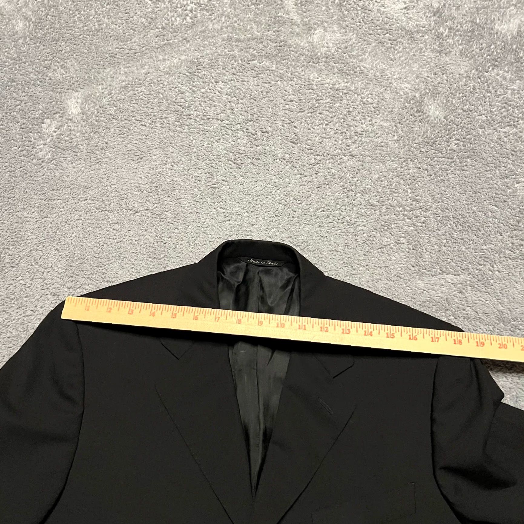 Canali Canali Blazer Sport Coat Mens 40 Black Wool 3 Buttons Made In Italy Jacket Coat Mens Size 40R - 6 Thumbnail