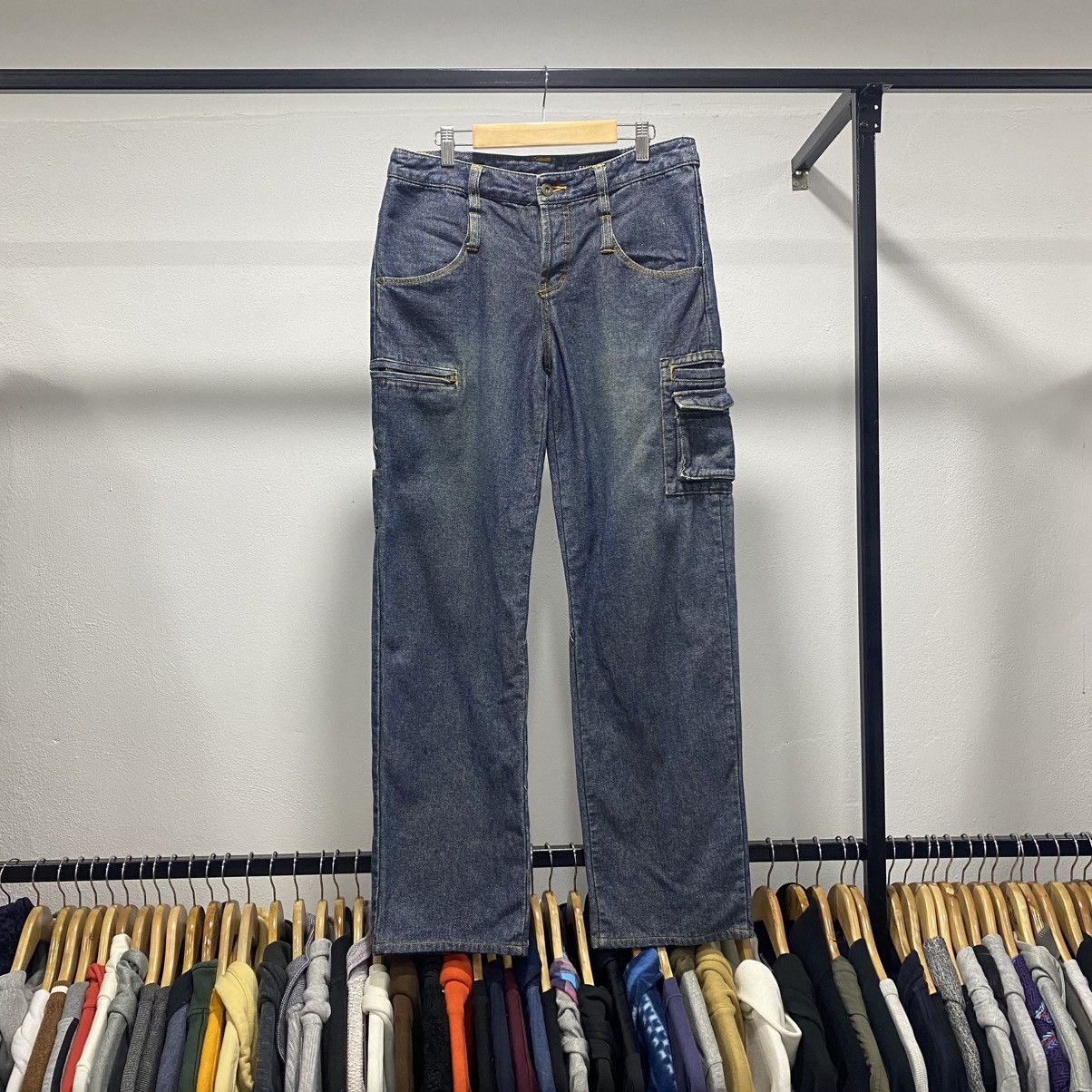 Vintage CRAZY☠️ Eastboy Fly Button Denim Cargo like Hysteric Mud Size US 33 - 1 Thumbnail