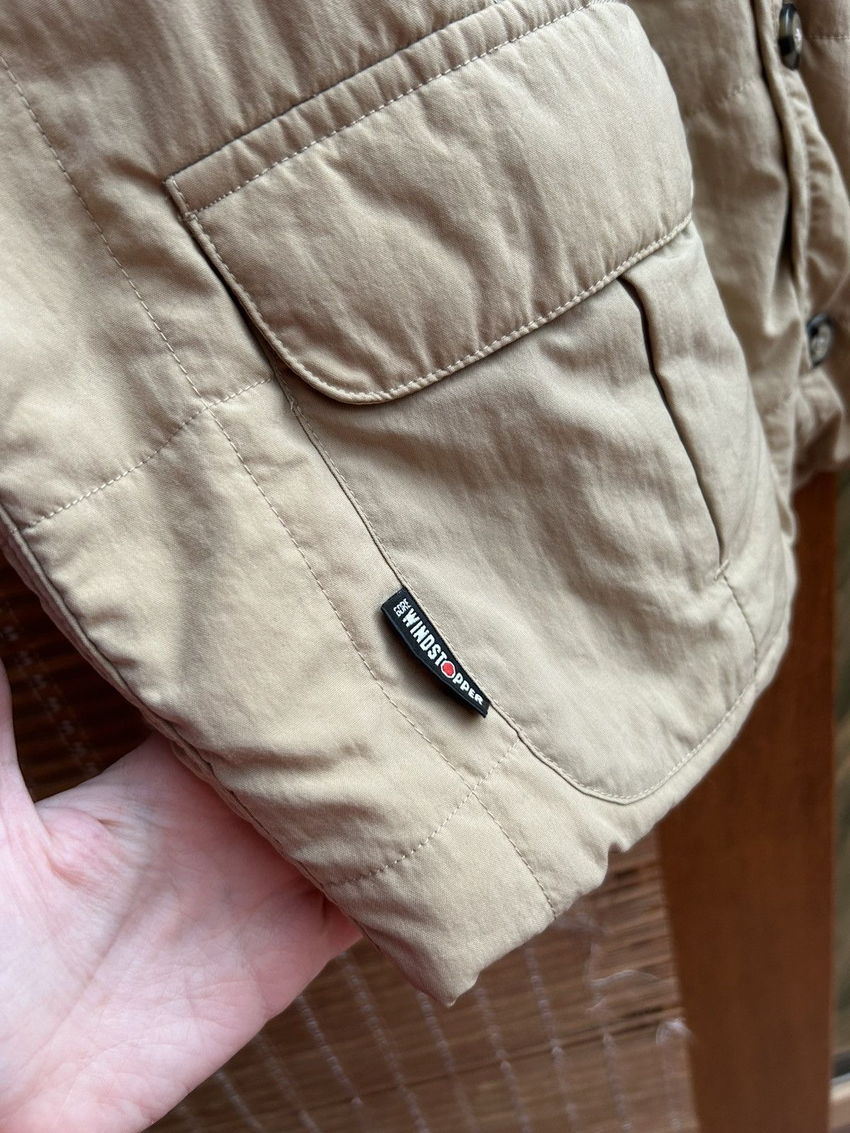 The North Face 90s The North Face Quilted Tan Windproof Vest Size L Size US L / EU 52-54 / 3 - 4 Thumbnail