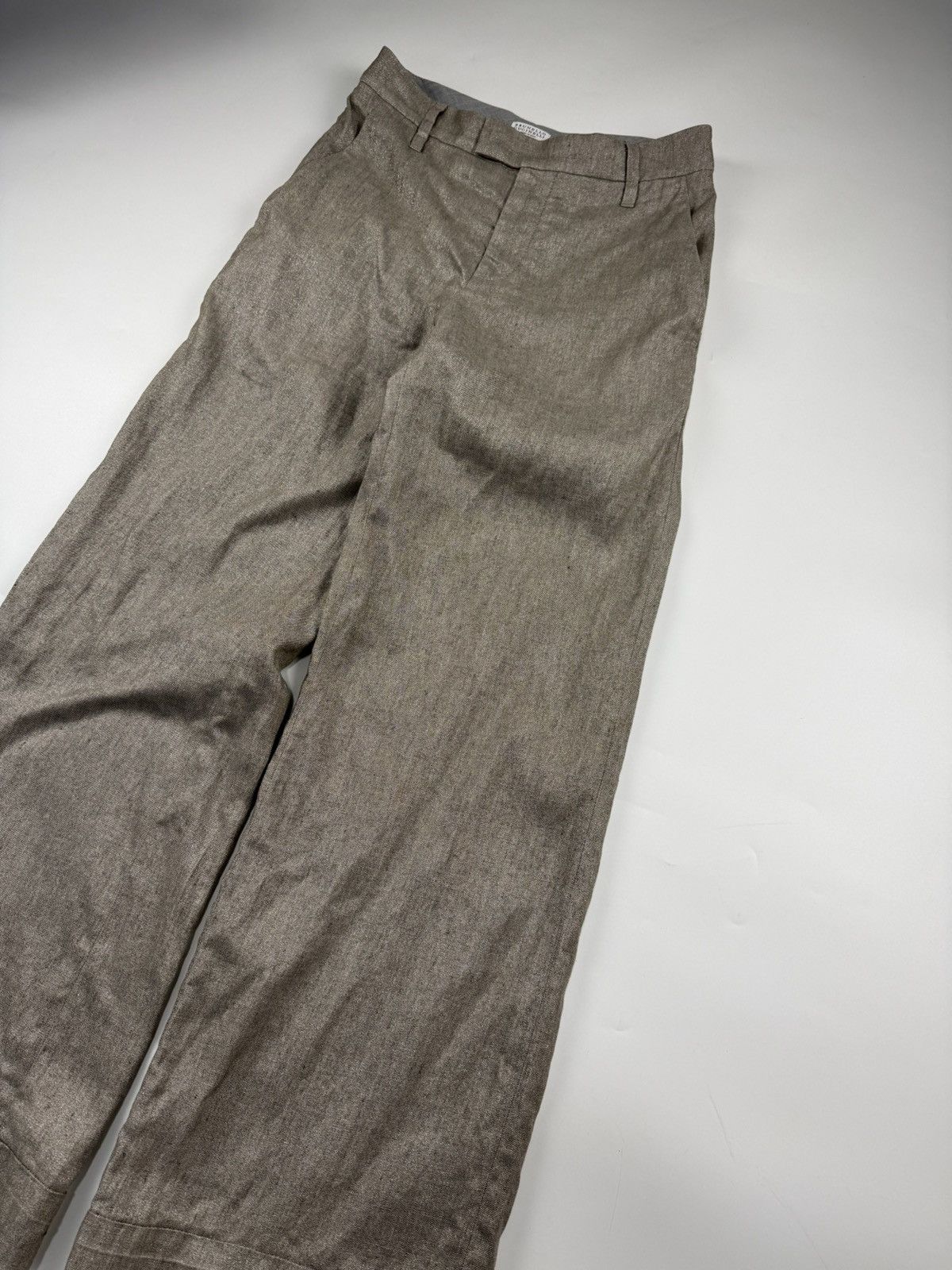 Brunello Cucinelli Brunello Cucinelli S/S’24 Sparkling Linen Flared Trouser Size 28" / US 6 / IT 42 - 5 Thumbnail