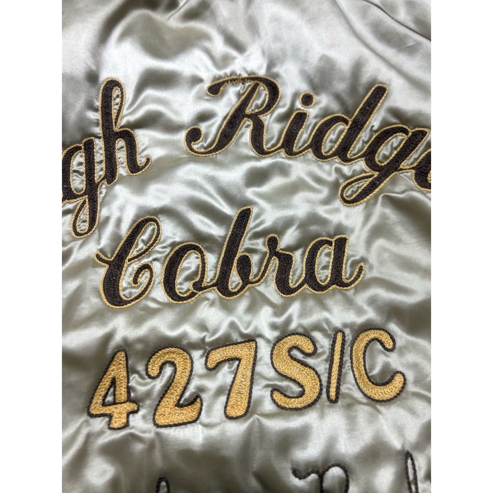 Vintage VINTAGE 80s satin bomber jacket Shelby cobra muscle car chainstitch Detroit Medium Size US M / EU 48-50 / 2 - 4 Thumbnail