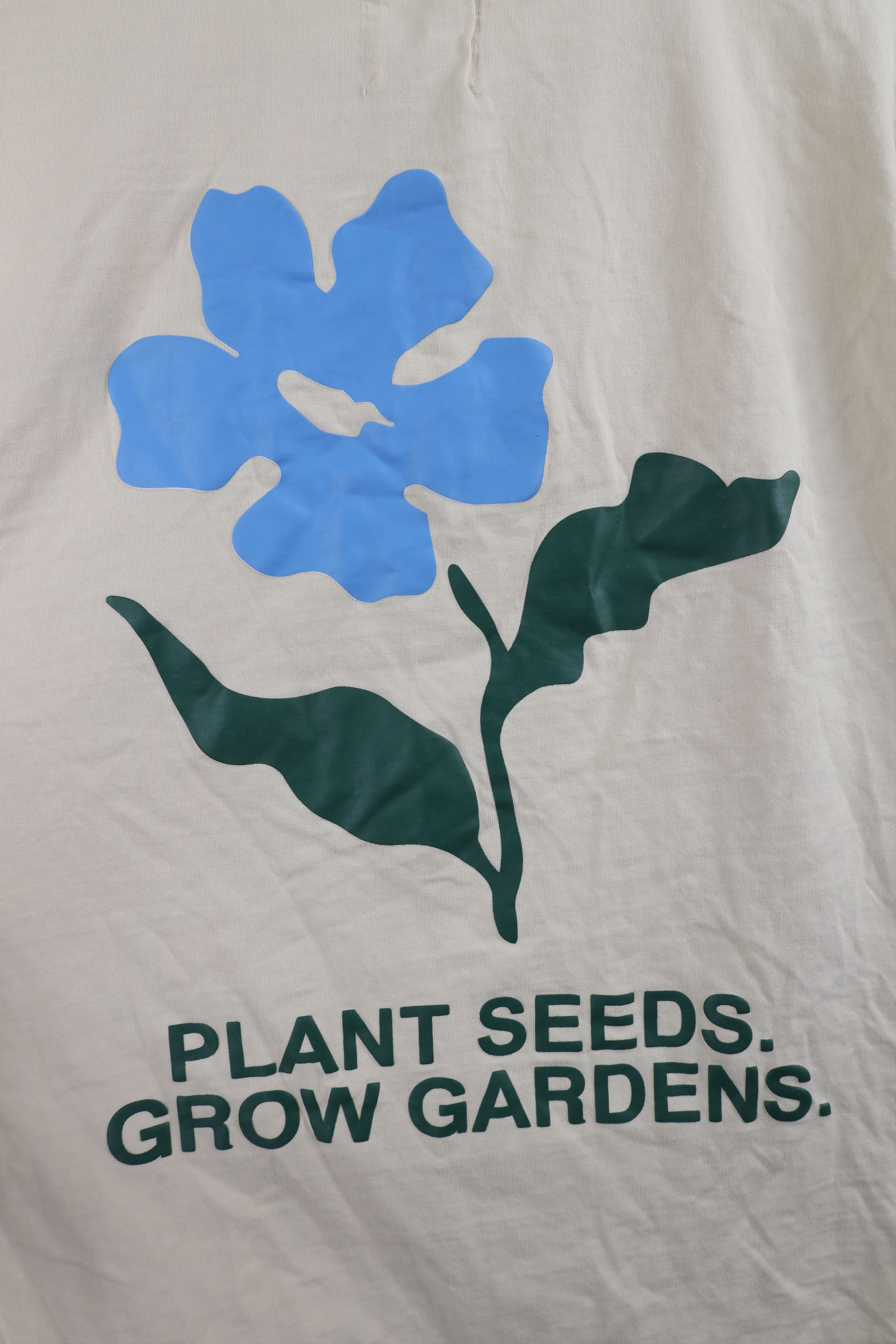 Vintage Y2K Streetwear Gardens & Seeds COOP T-Shirt Beige Cotton Size US L / EU 52-54 / 3 - 10 Thumbnail