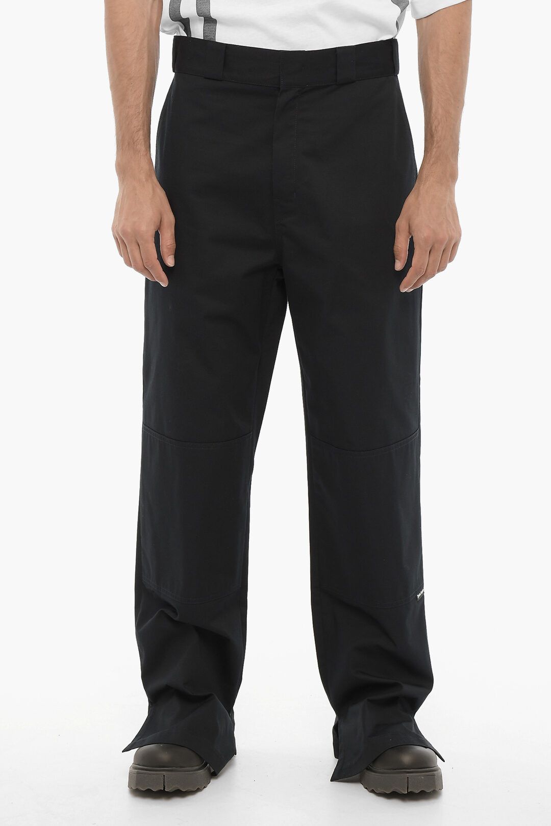 Palm Angels og1mm0825 High-Waisted Straight Leg Pant in Blue Size US 38 / EU 54 - 1 Thumbnail