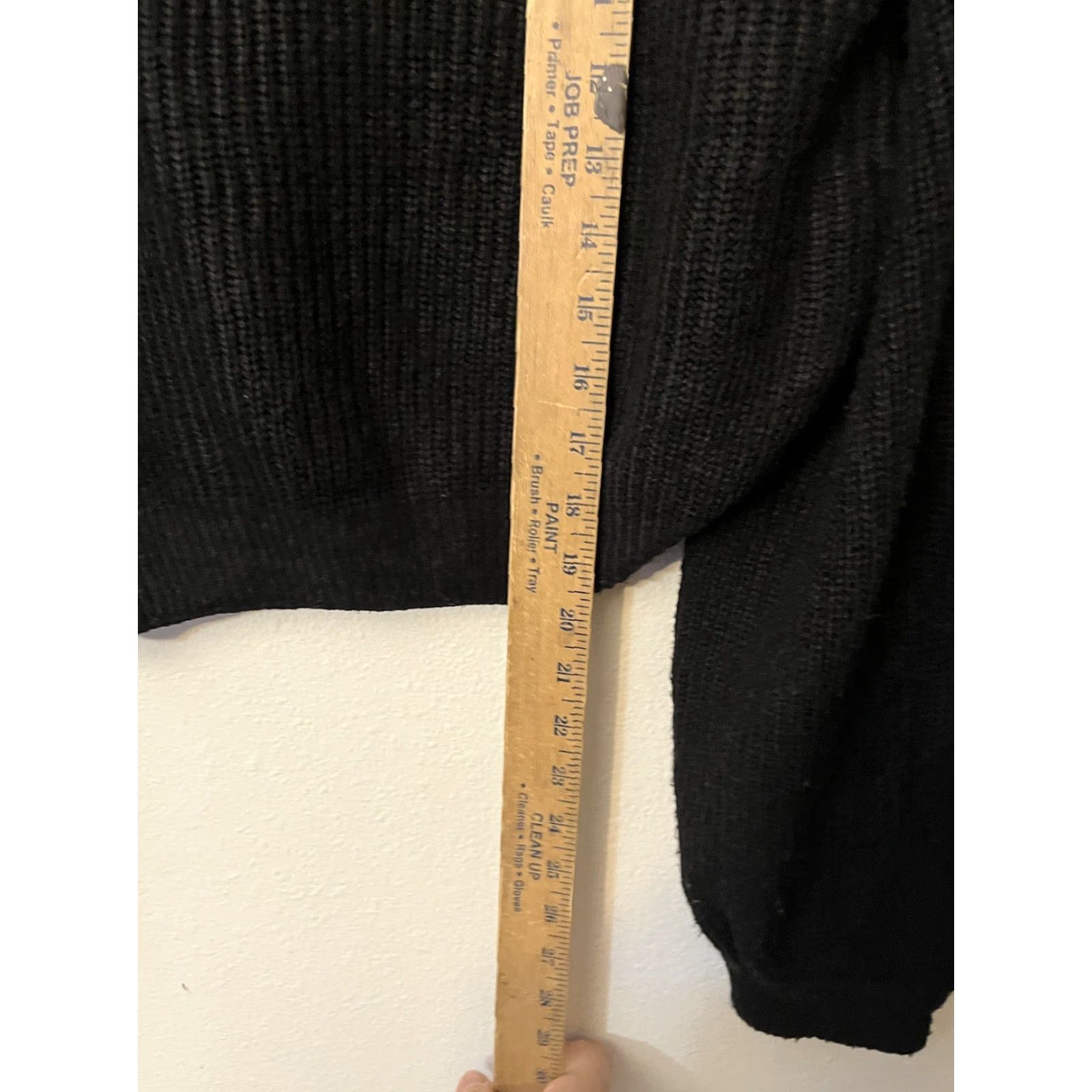 H&M H&M Divided Pullover Long Sleeve Black Womens XS Cropped Sweater Crew Neck Casual Shoppers Size XS / US 0-2 / IT 36-38 - 4 Thumbnail