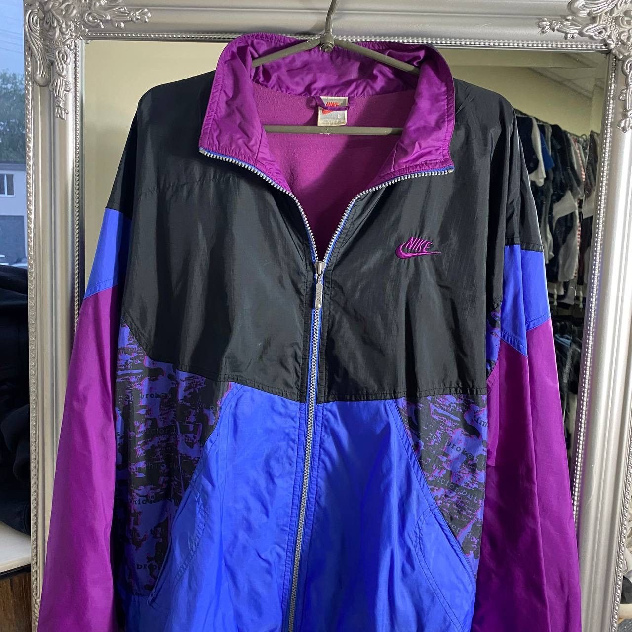 Nike 00s Y2K Vintage Nike Track Jacket Size US L / EU 52-54 / 3 - 2 Thumbnail