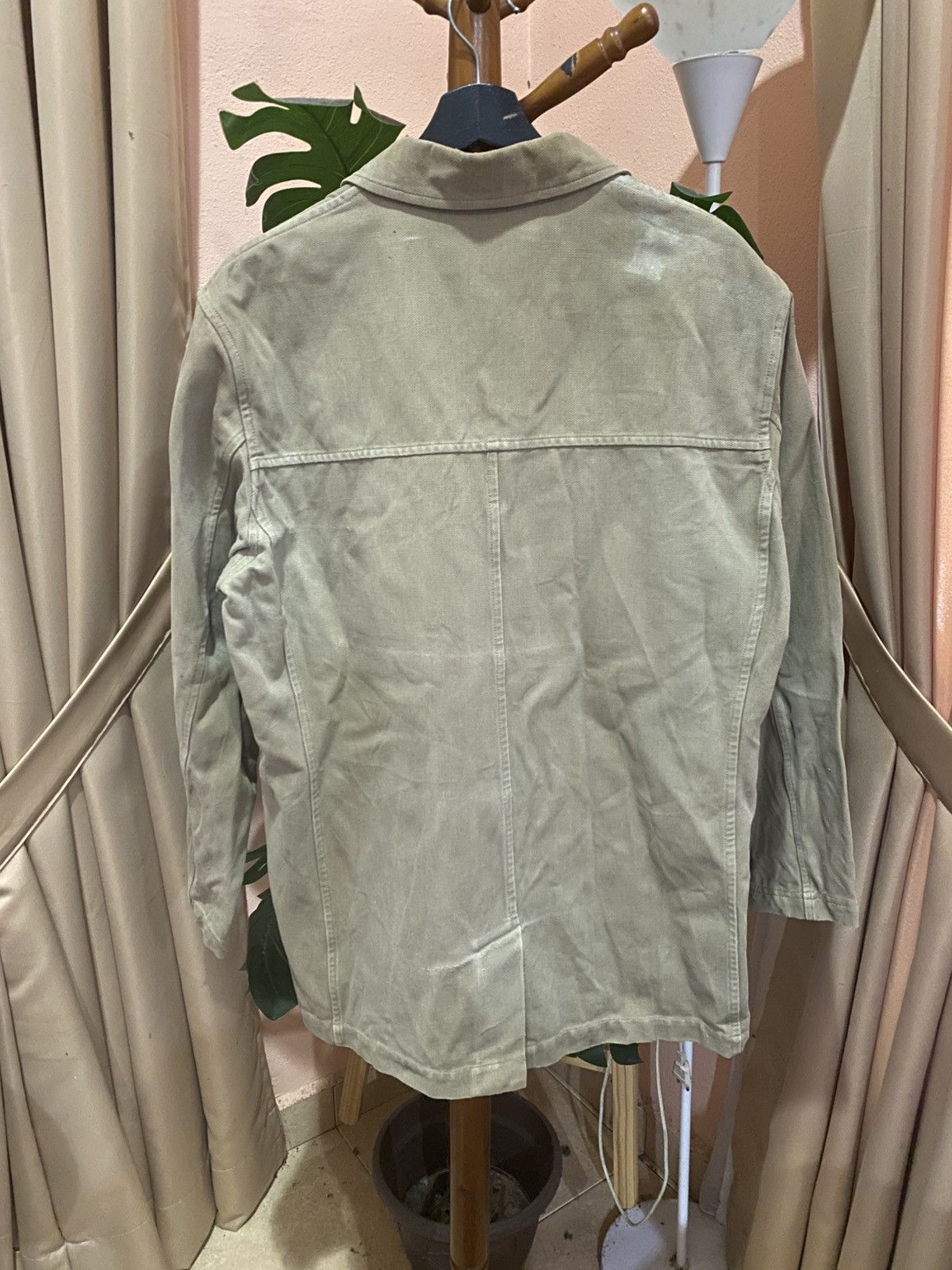 TED LAPIDUS Vintage Ted Lapidus Khaki Cotton Blend Workwear Jacket Size US L / EU 52-54 / 3 - 8 Thumbnail
