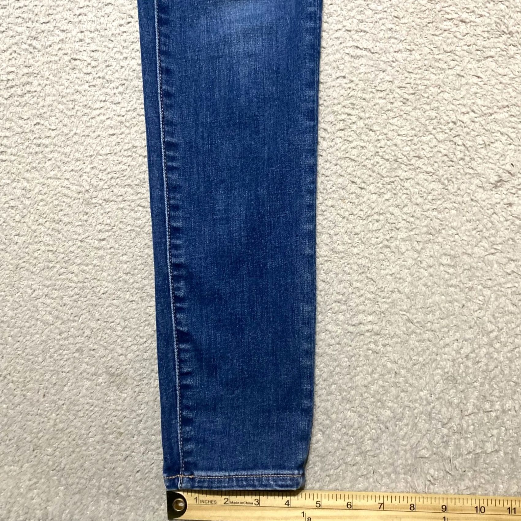 American Eagle Outfitters American Eagle Outfitters Jeans Womens 10 Tall Blue Denim Medium Wash High Rise Jegging Size 32" / US 10 / IT 46 - 6 Thumbnail