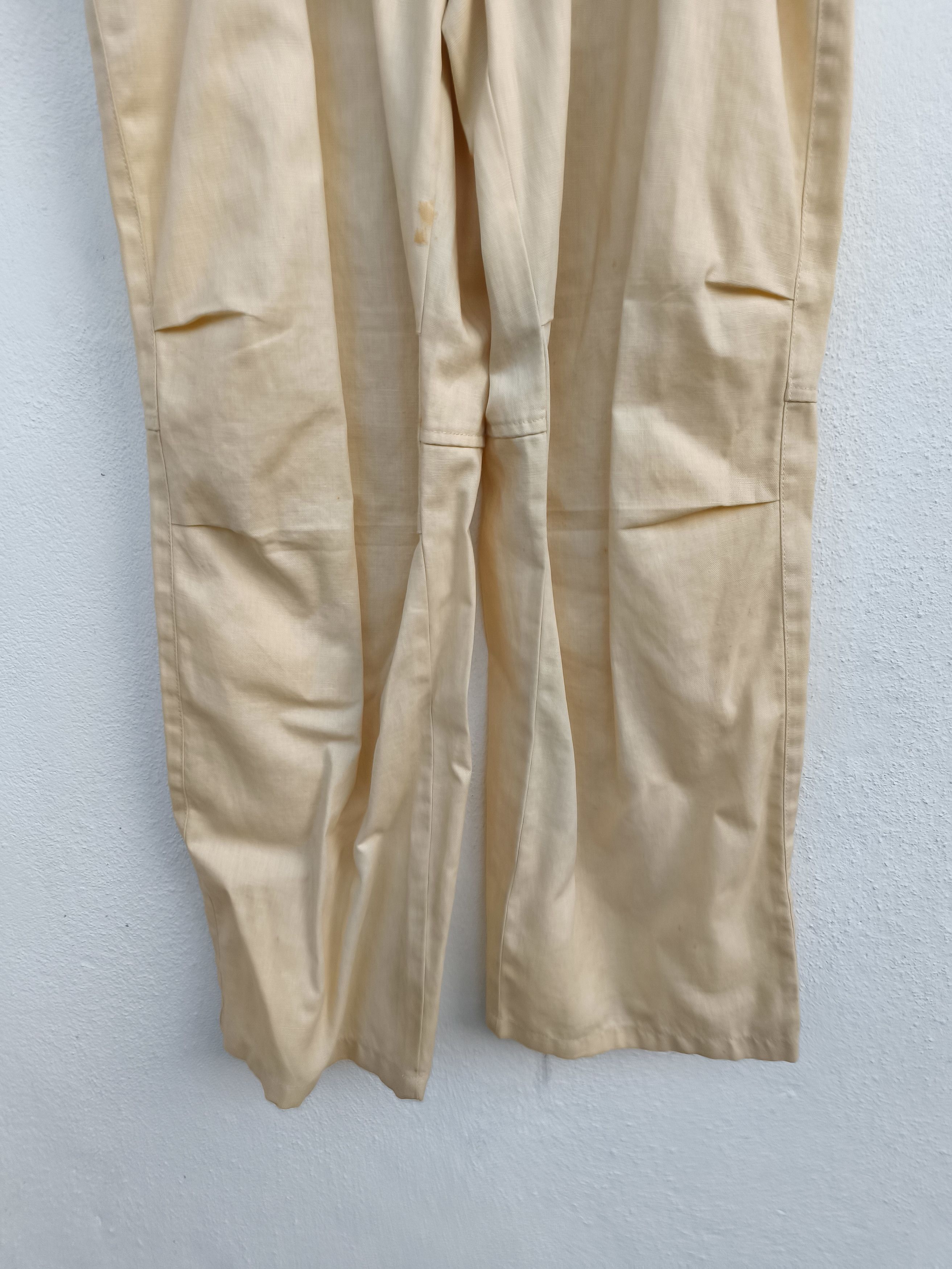 Tete Homme 🔥 Vintage TETE Homme Linen Pants by Issey Miyake Baggy Size US 33 - 3 Thumbnail
