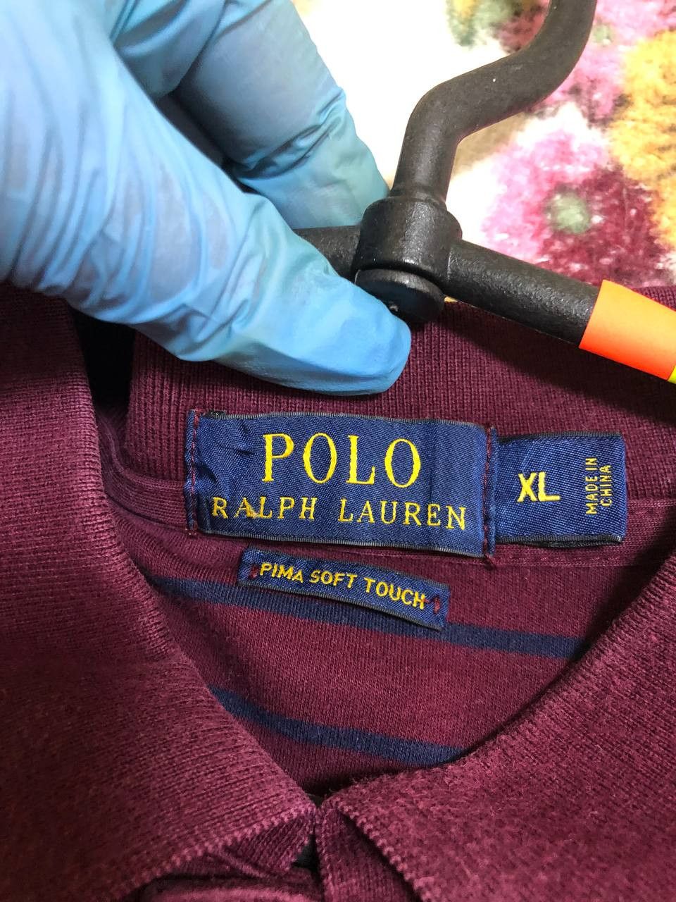 Polo Ralph Lauren Polo Ralph Lauren Polo Short Sleeve Shirt Burgundy Striped Size US XL / EU 56 / 4 - 2 Thumbnail