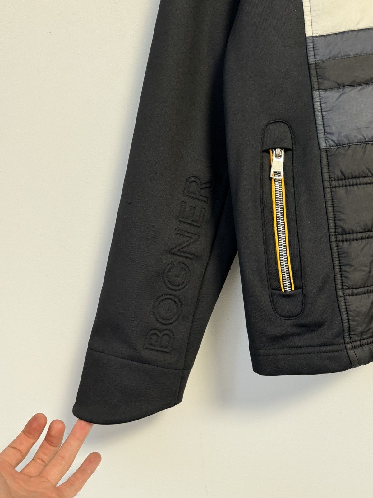 Bogner Bogner Zip Jacket Quilted Front Stripe Trim Lightweight Size US L / EU 52-54 / 3 - 6 Thumbnail