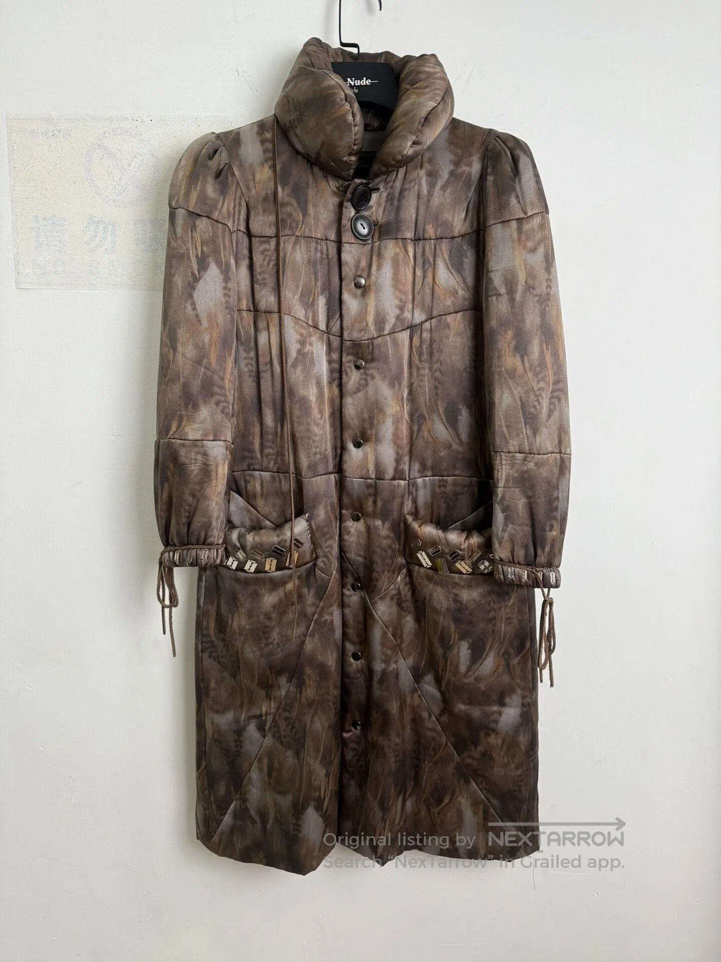 undercover silk knife decoration coat.
