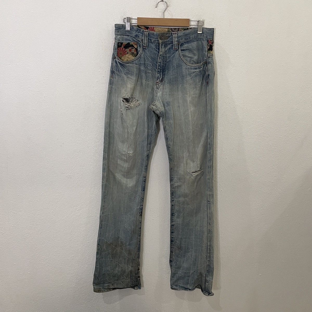 20471120 Vintage Jack Serika Distressed Denim Jeans Size US 30 / EU 46 - 1 Thumbnail