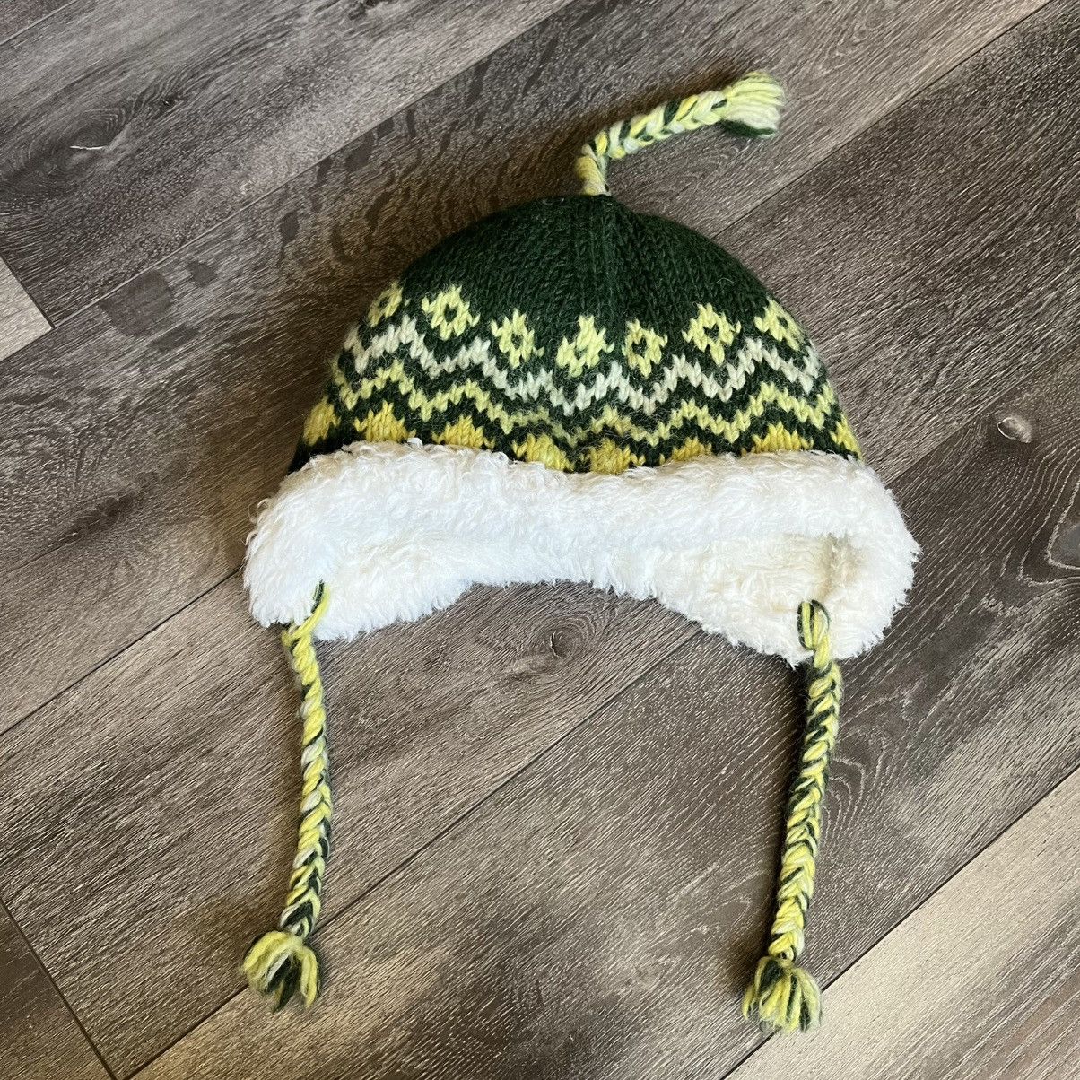 Vintage Vintage 1990s Himalaya Collection Hand Made Nepal Wool Hat Size ONE SIZE - 2 Thumbnail
