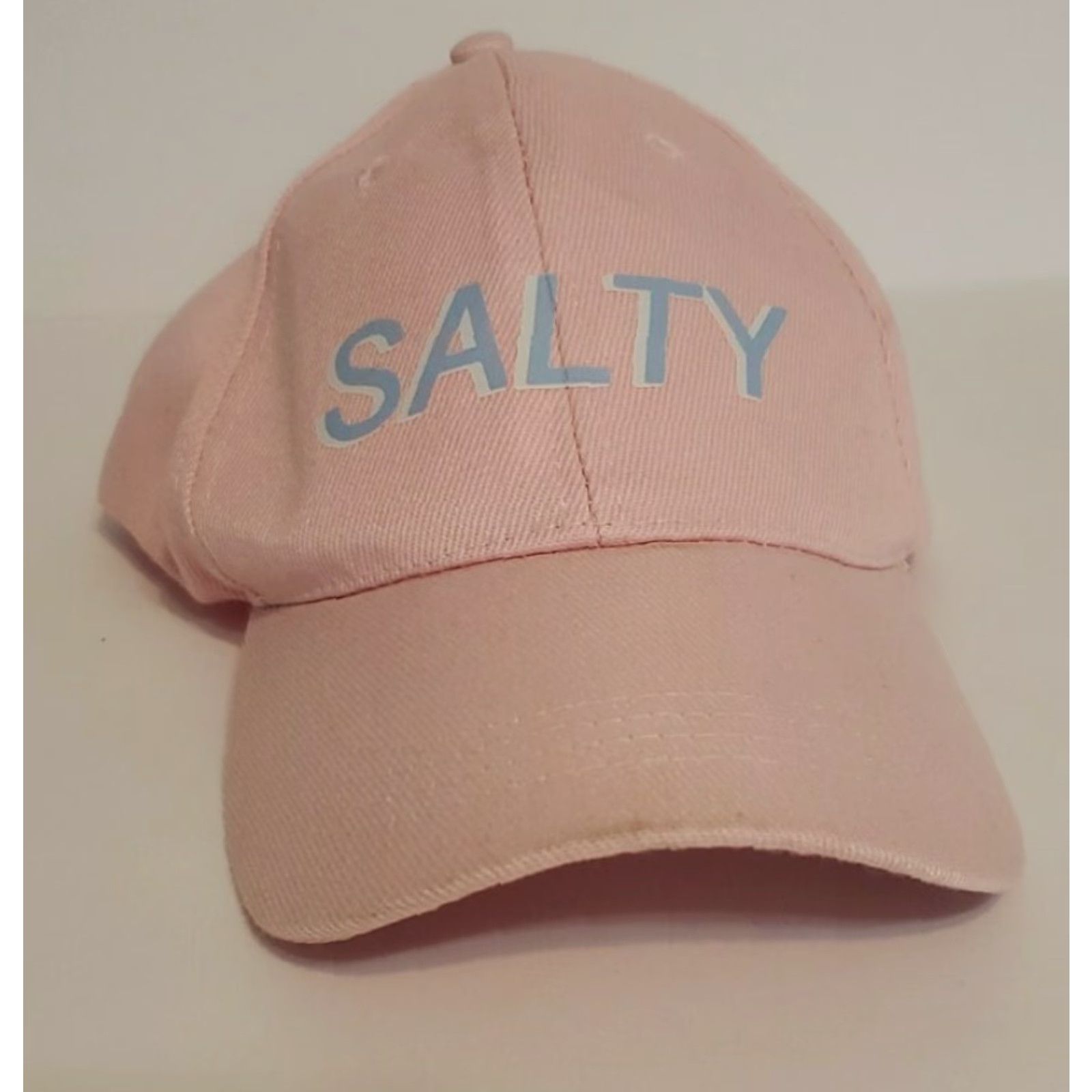 Pinko Pink Salty Hat Adjustable Baseball Cap Womens Adjustable Pink Solid Casual Sport Hat Mens Womens Girls? Size ONE SIZE - 2 Thumbnail