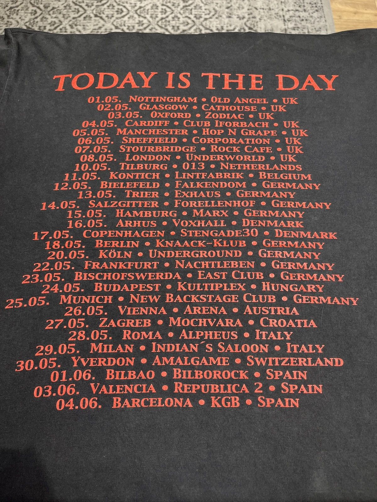 Vintage Vintage 00’s Today Is The Day Euro Tour Size US XL / EU 56 / 4 - 3 Thumbnail