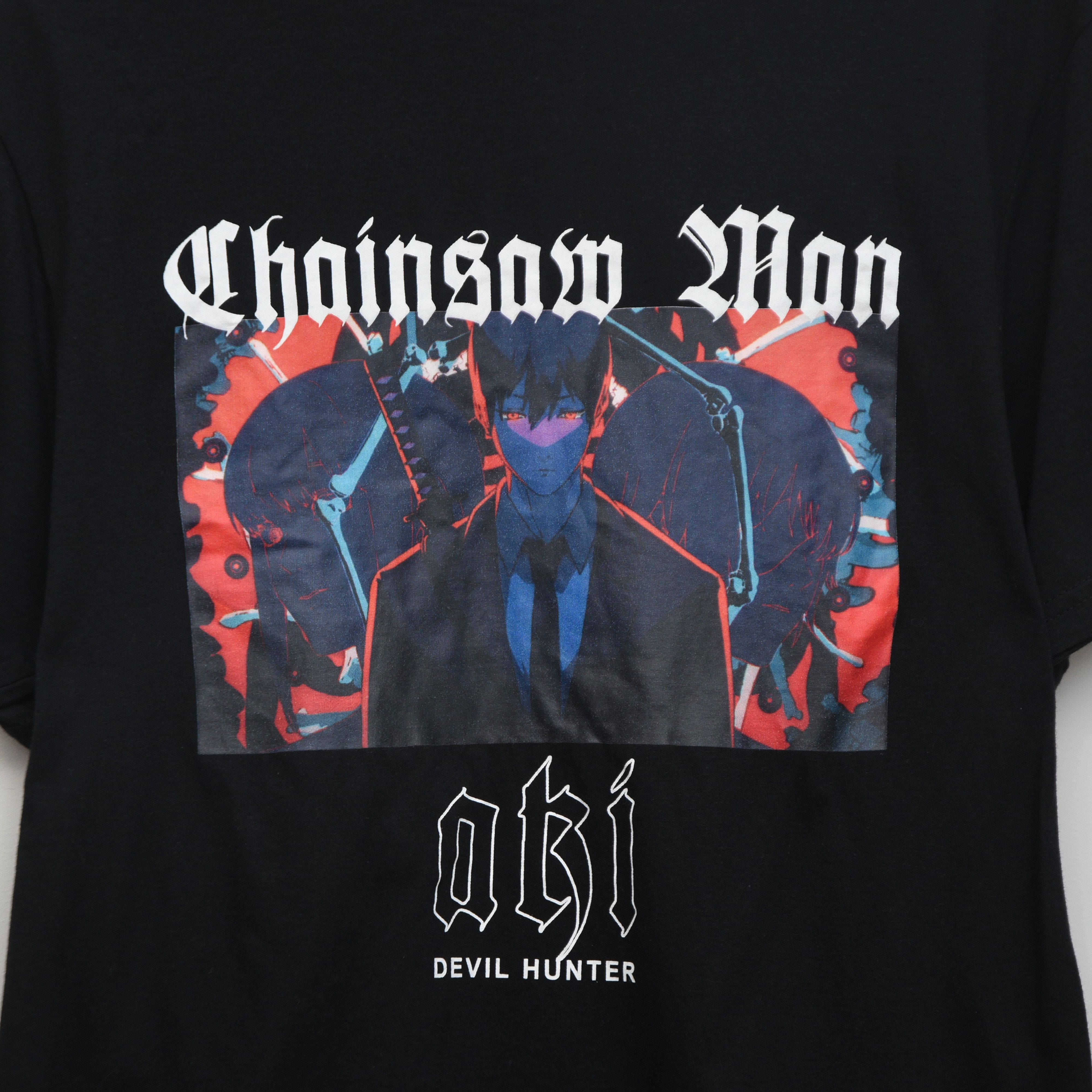 Anime Chainsaw Man Aki Hayakawa Anime T-Shirt Devil Hunter Size US M / EU 48-50 / 2 - 4 Thumbnail