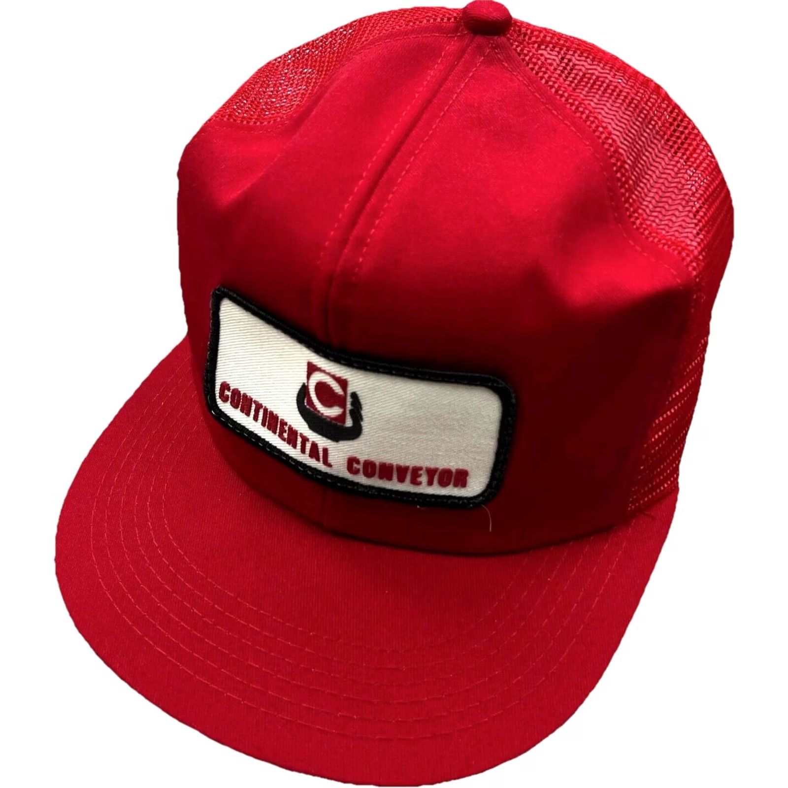 Vintage VINTAGE K Products Trucker Hat Cap Red Made In USA Patch Farm 80s Mine Snapback Mens Size ONE SIZE - 2 Thumbnail
