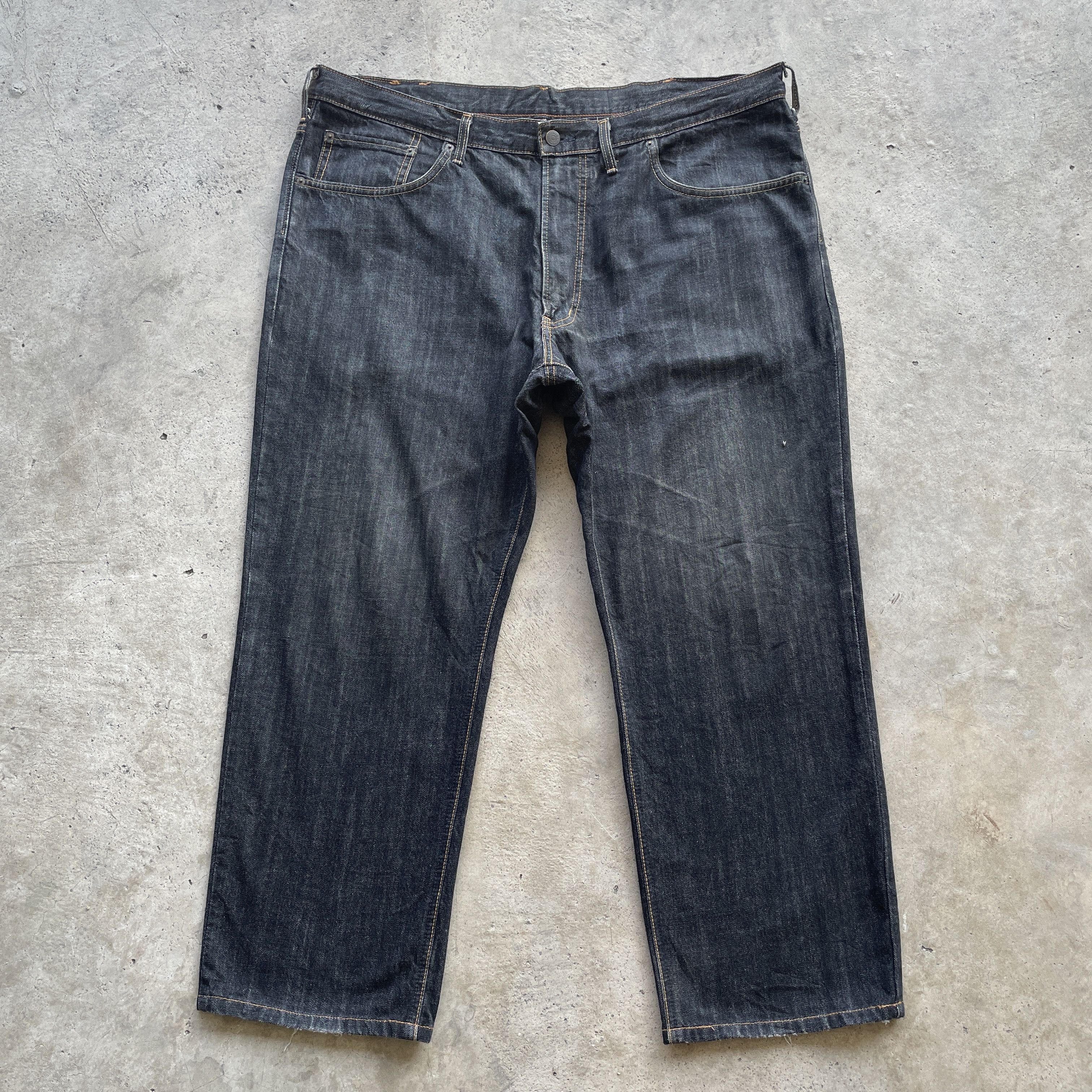 Edwin × Japanese Brand W42💥 Vintage Edwin 404 Made In Japan Black Jeans Pants Size US 42 / EU 58 - 2 Thumbnail