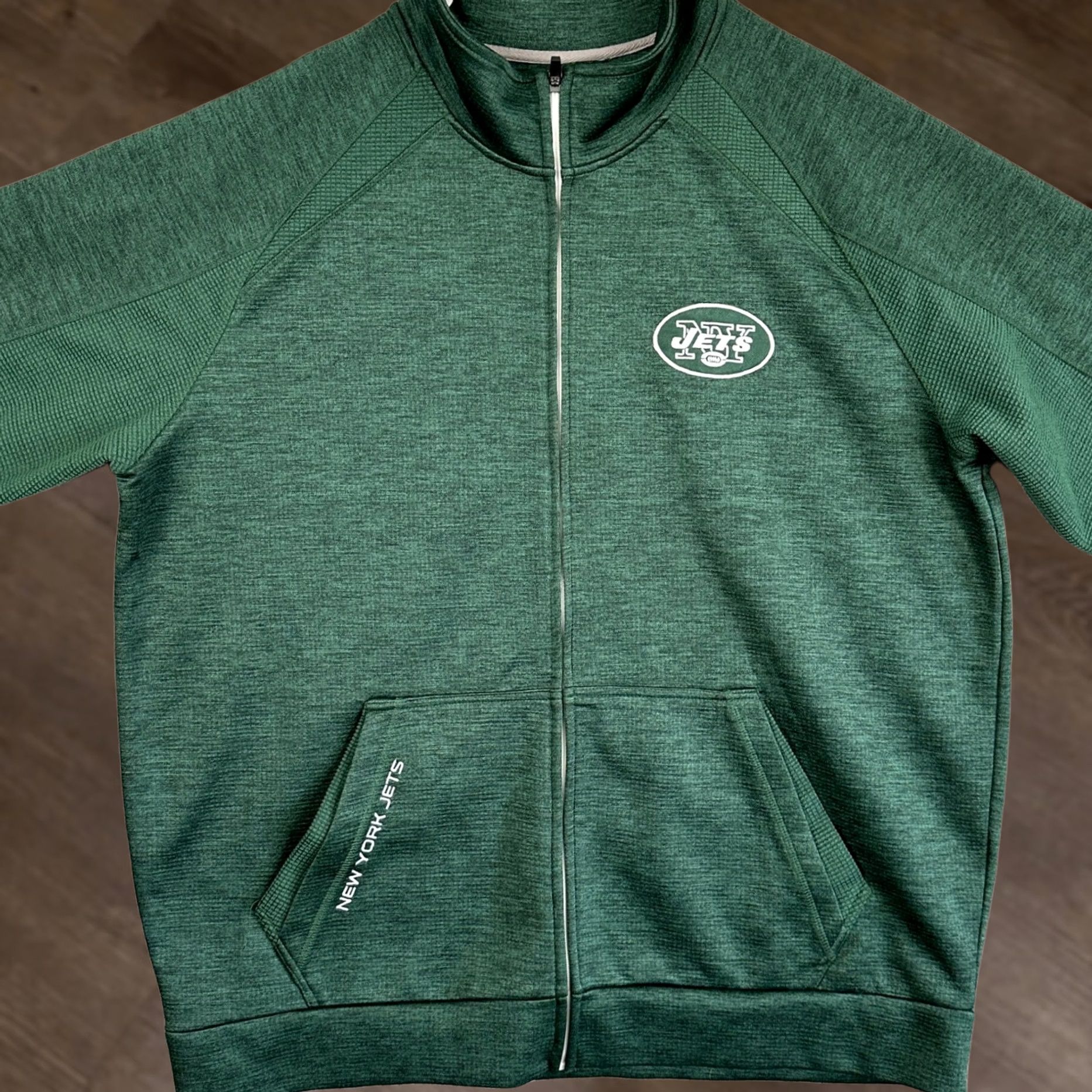 NFL New York Jets Sweatshirt Jacket Mens 2XL Green Long Sleeve Full Zip Football NFL Size US XXL / EU 58 / 5 - 1 Thumbnail