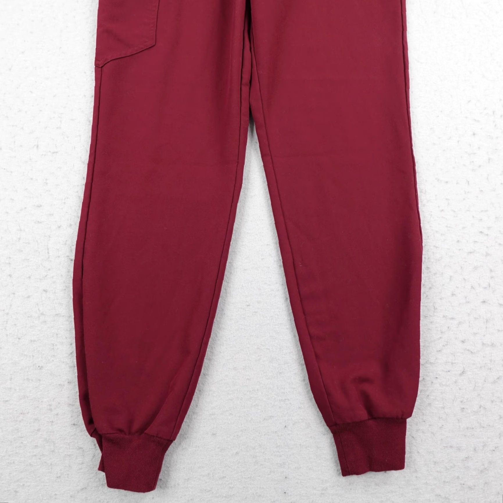 Vintage FIGS Scrub Pants Womens Medium Tall Red High Waisted Zamora Jogger Bottoms Nurse Size 32" / US 10 / IT 46 - 3 Thumbnail