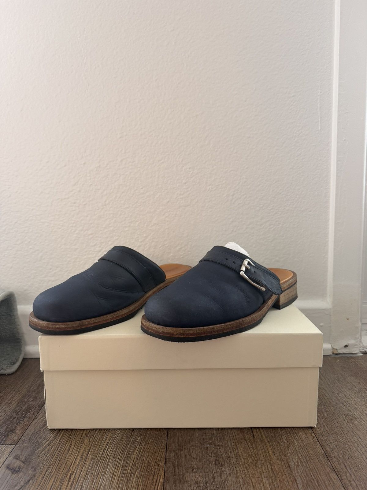 Our Legacy Our Legacy Camion Mule Blue Leather Size US 8 / EU 41 - 3 Thumbnail