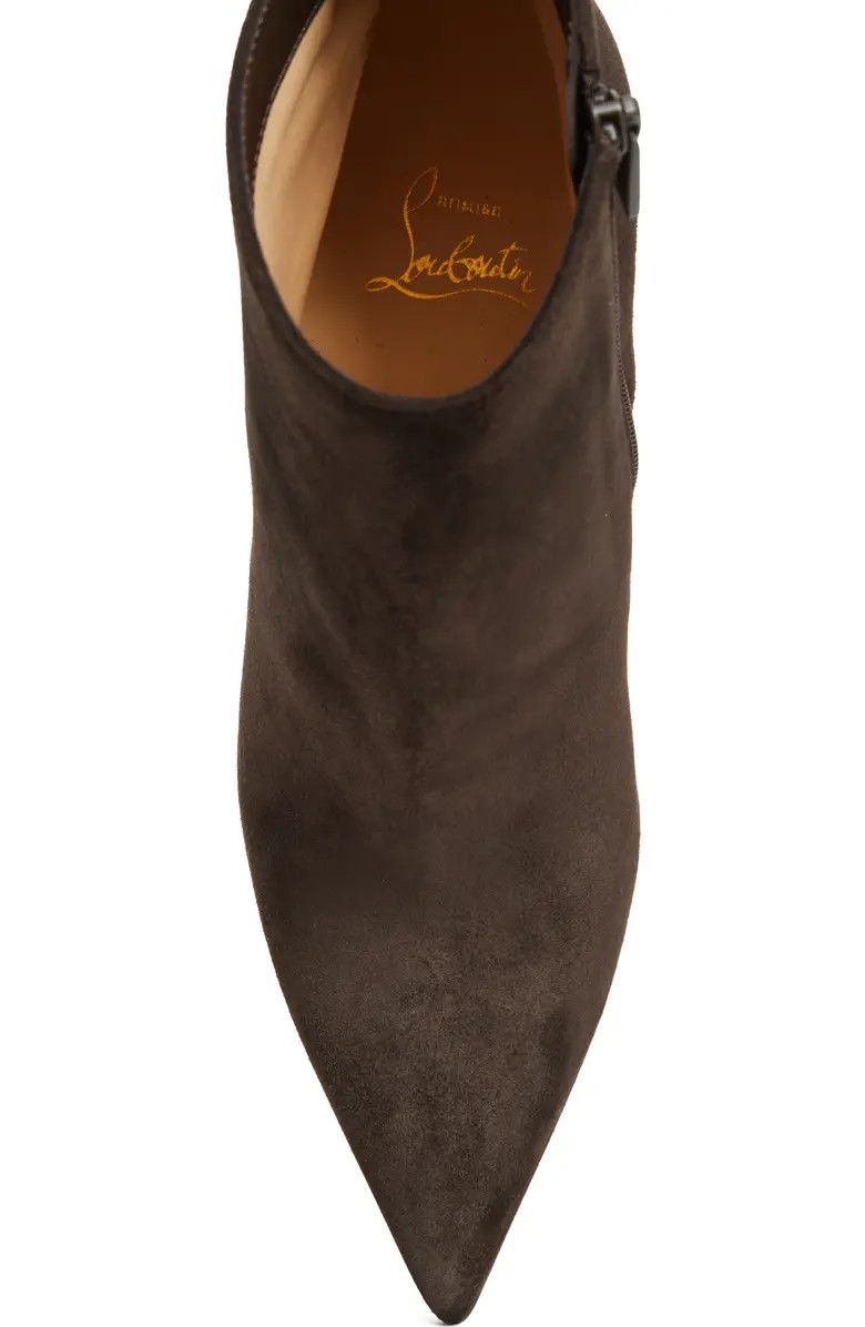 Vibella Booty 85 Cafe Brown Suede Pointed Heel Bootie 39