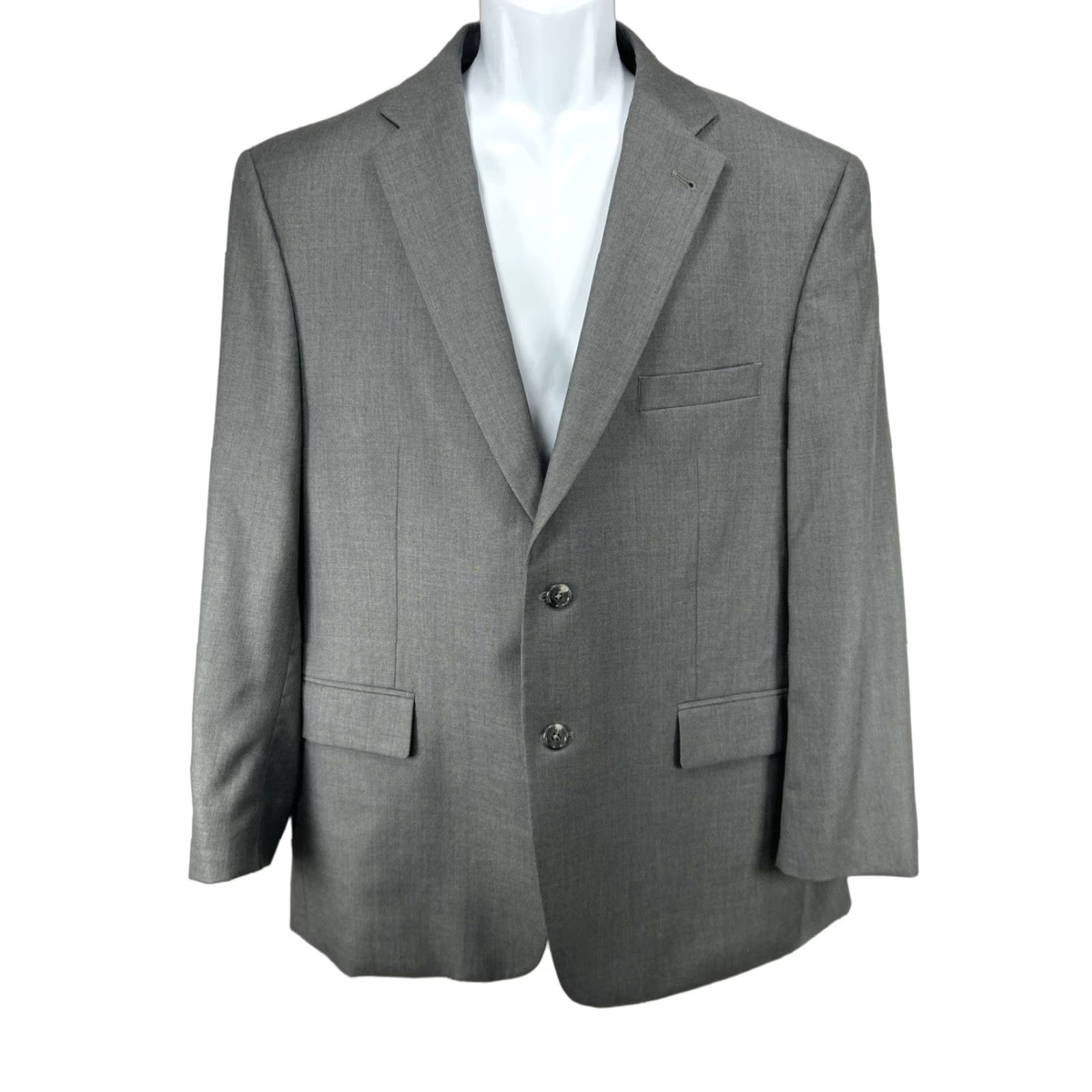 Jos. A. Bank Jos A Bank Signature Collection Gray Blazer 2 Button Wool Silk Blend Size 44S Size 44R - 1 Thumbnail